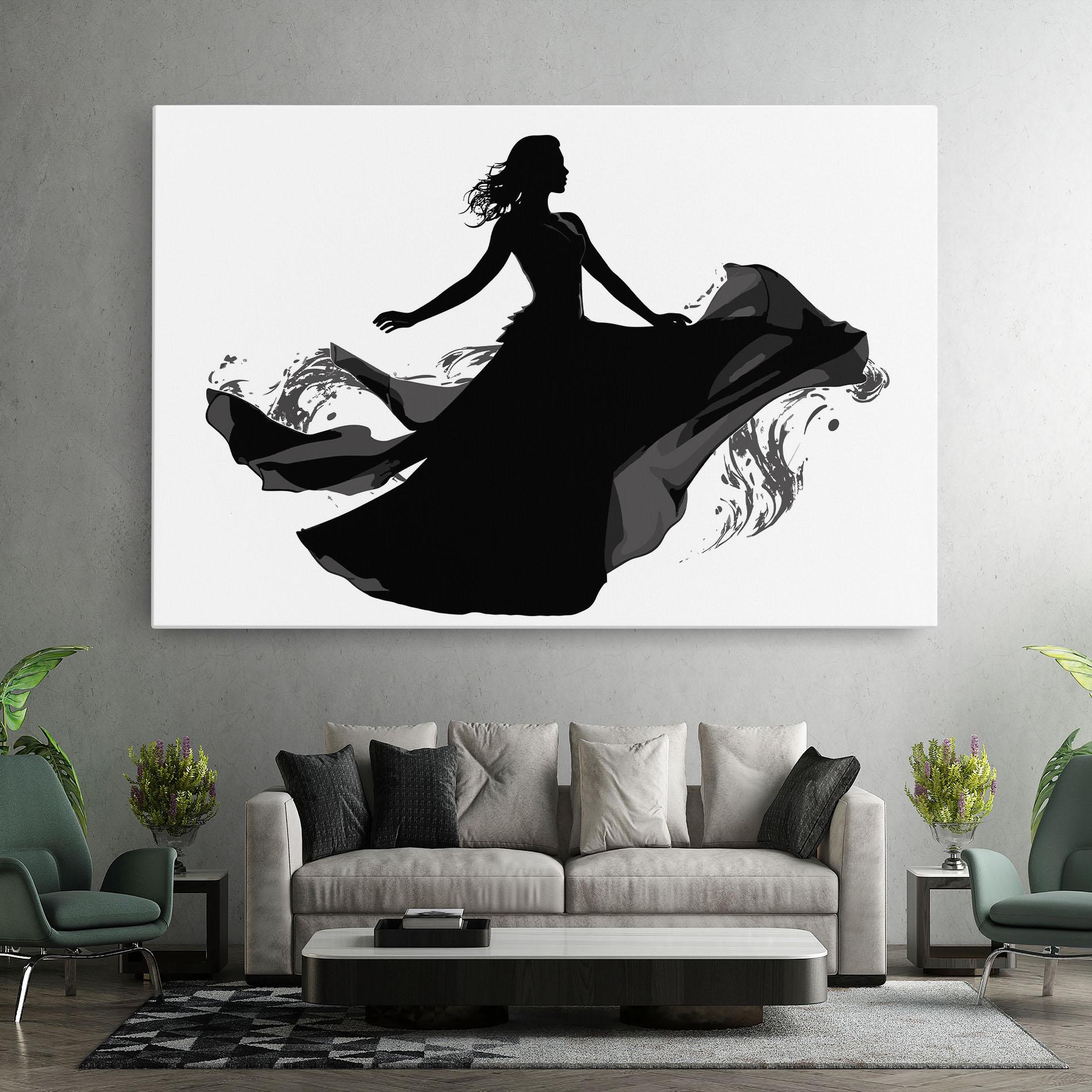 Картина на платно Dress Jump mockup 7