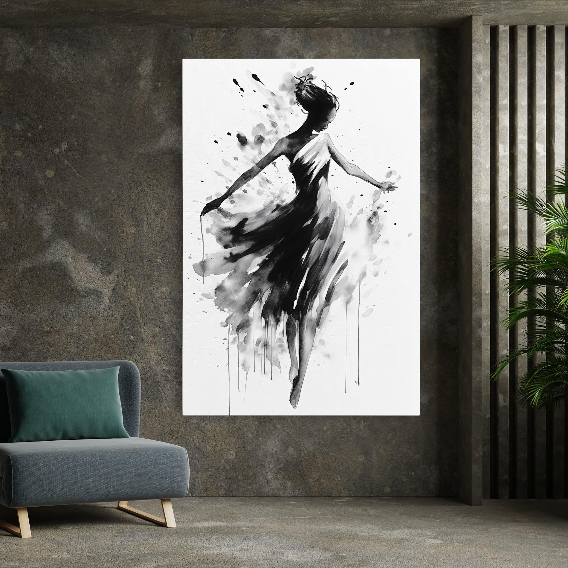 Картина на платно Beautiful Dancing Woman mockup 7