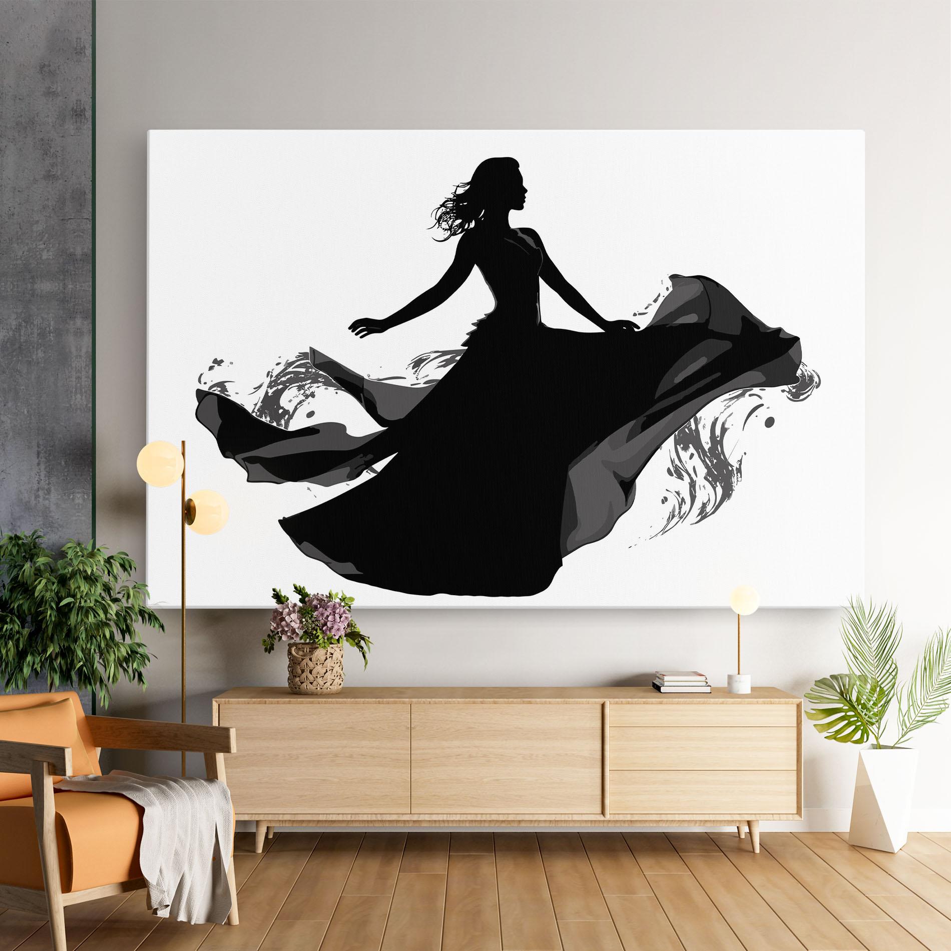 Картина на платно Dress Jump mockup 9