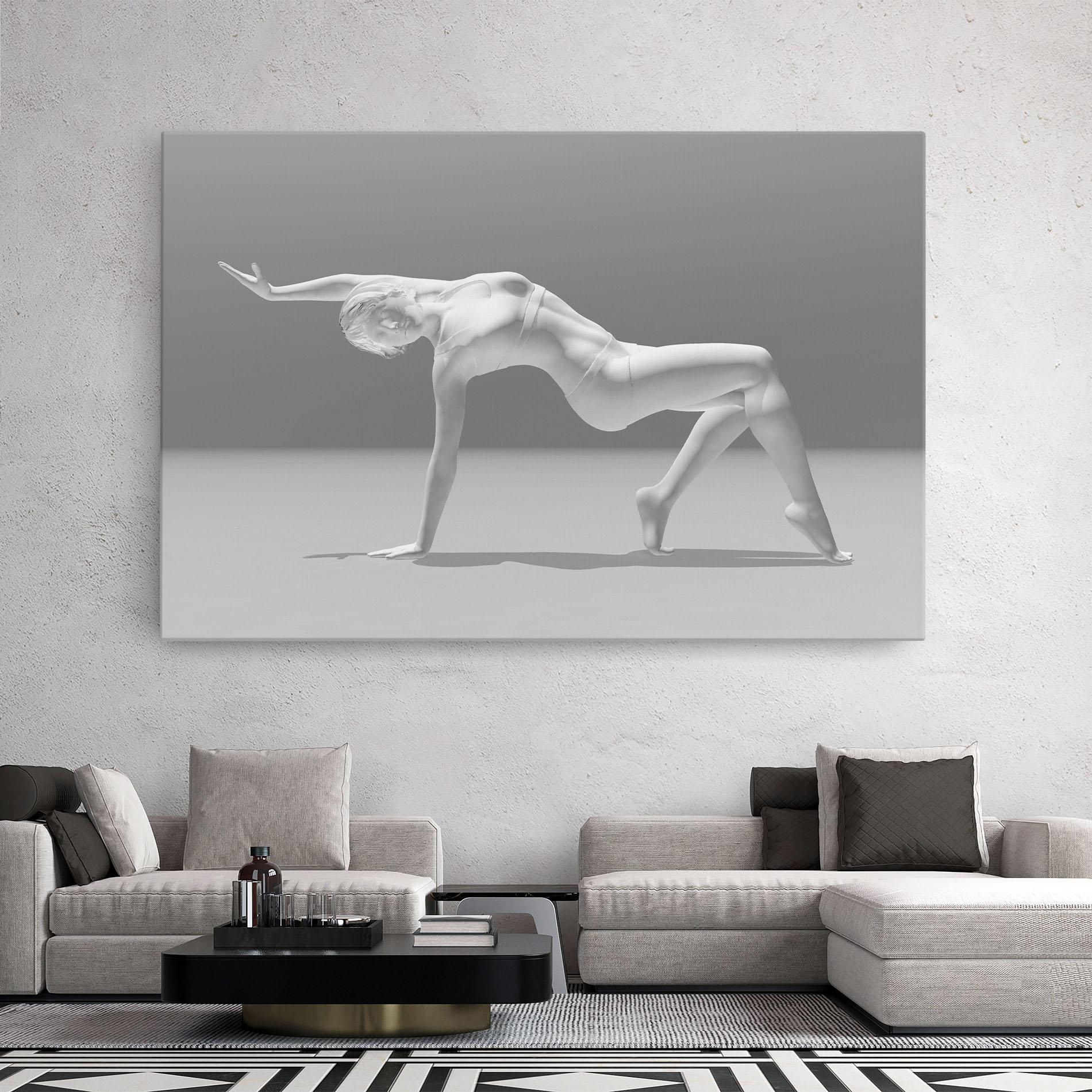 Картина на платно 3d Gymnastic Pose mockup 2