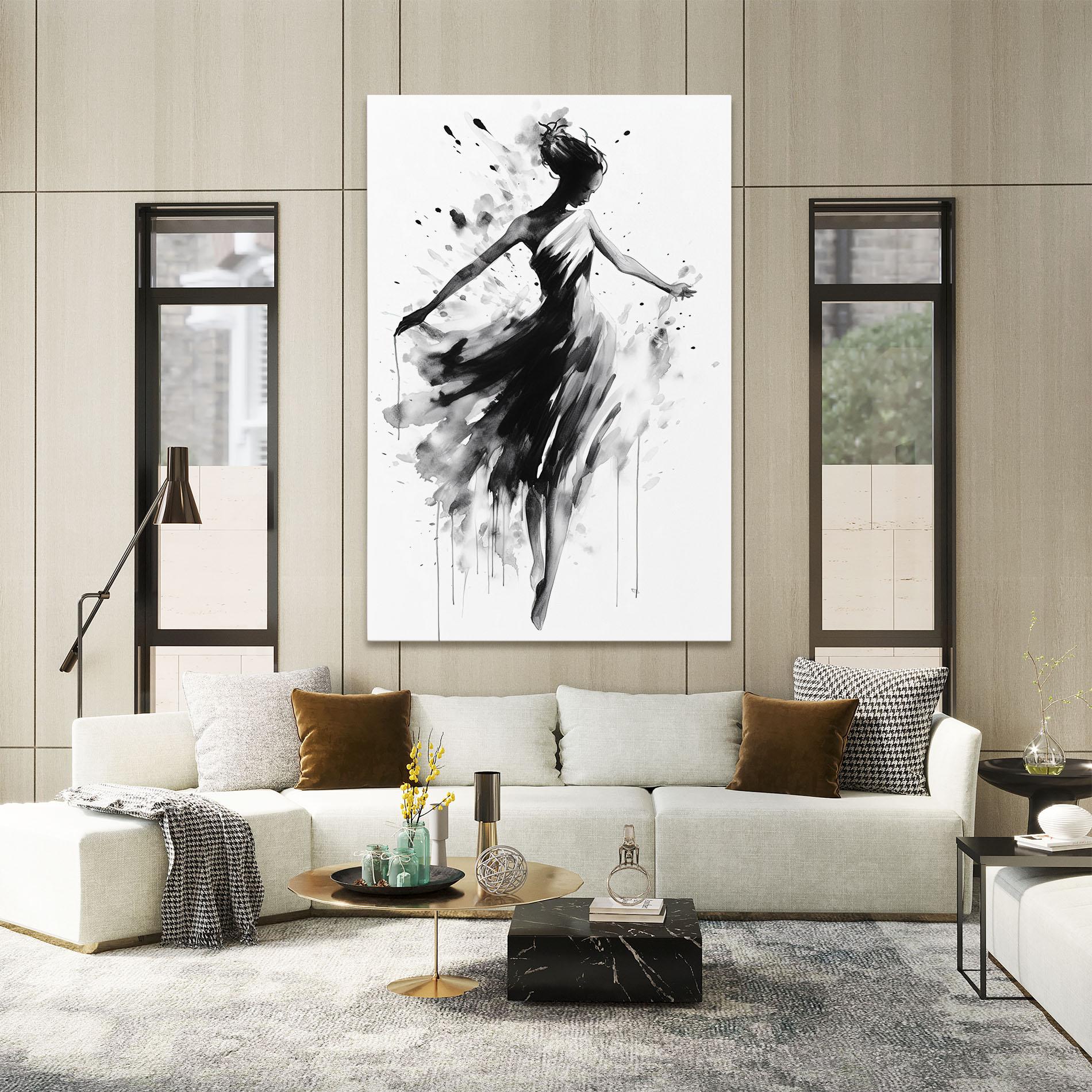 Картина на платно Beautiful Dancing Woman mockup 2