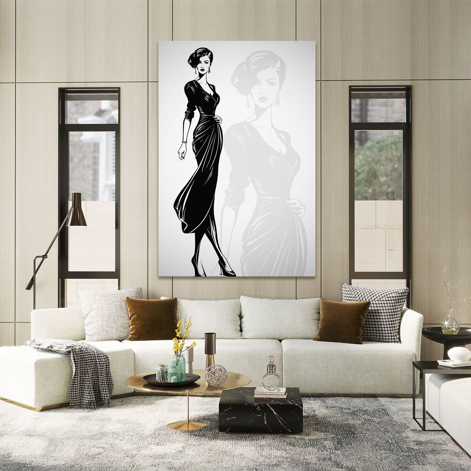 Lady Shilouette mockup 2