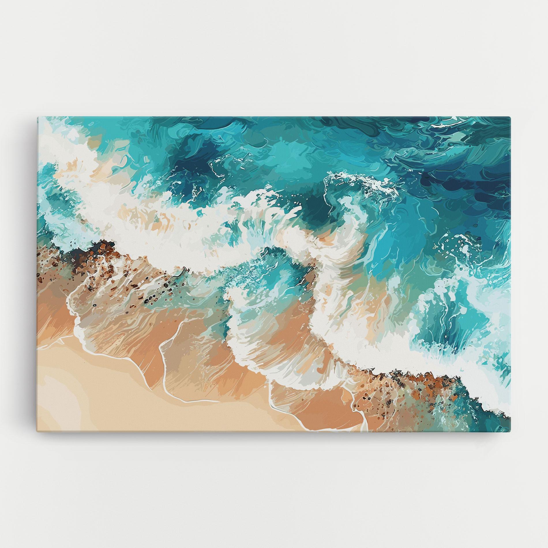 Картина на платно Artistic Waves mockup 0