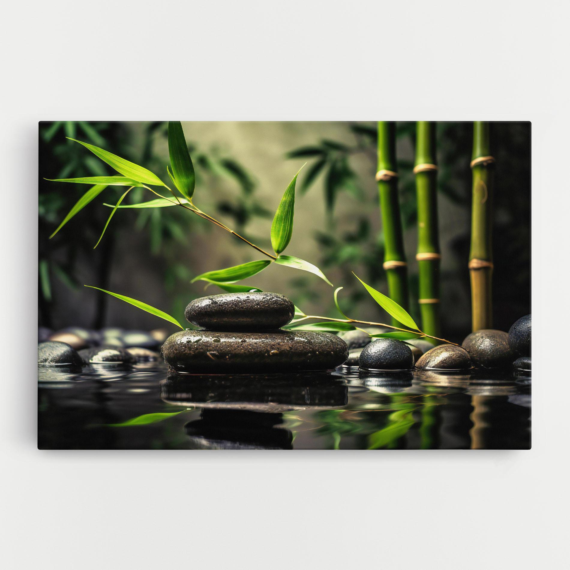 Картина на платно Bamboo Plant Water mockup 0
