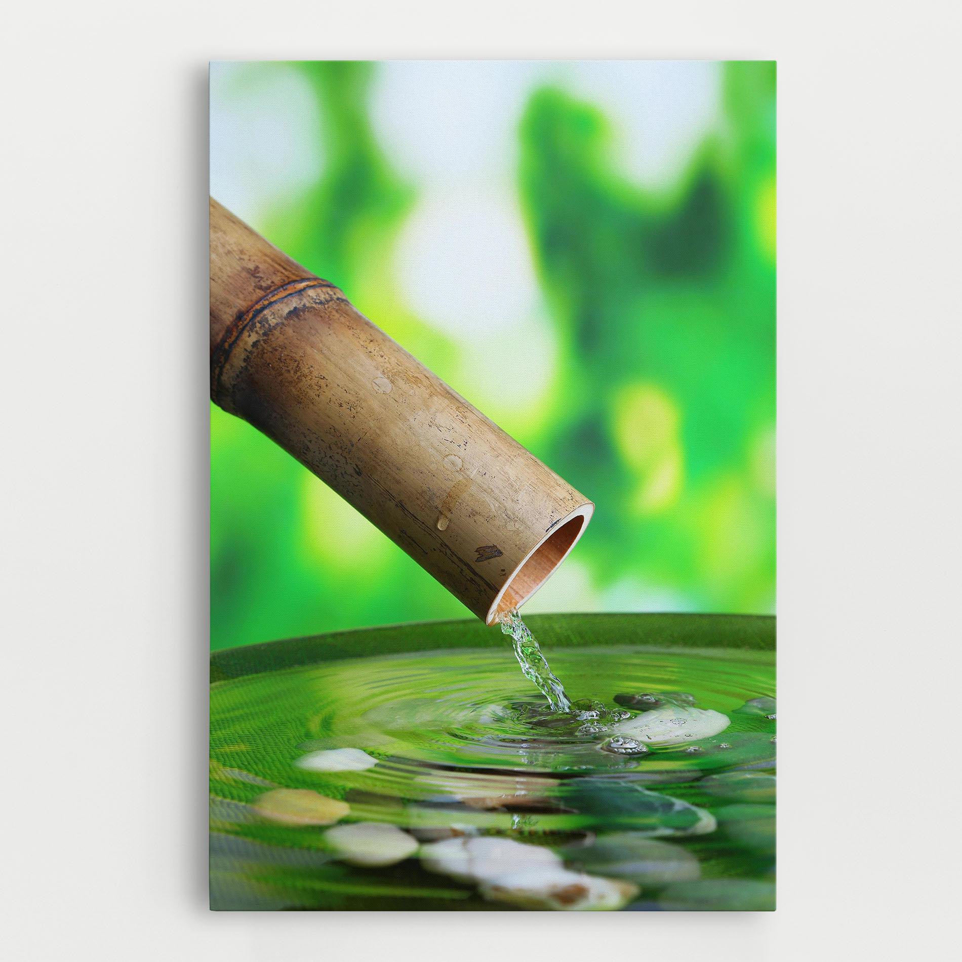 Картина на платно Bamboo Fountain mockup 0