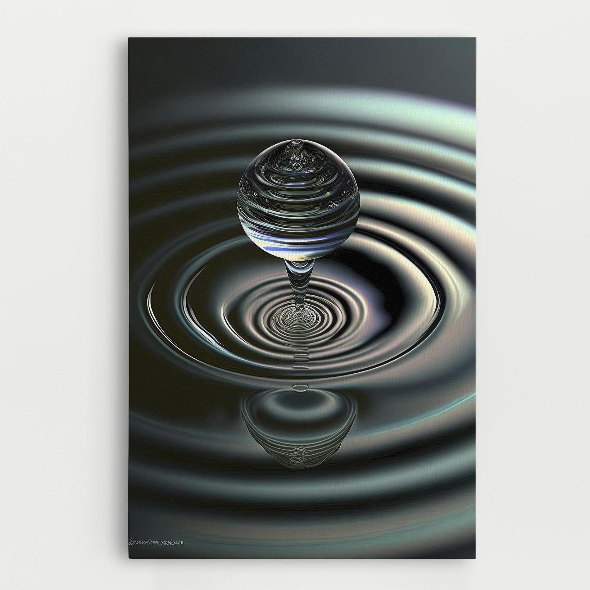 Картина на платно Beautiful Water Drop mockup 0