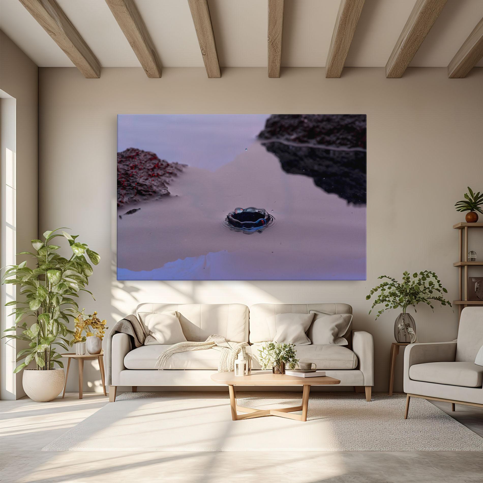 Картина на платно Blue Color Water mockup 6