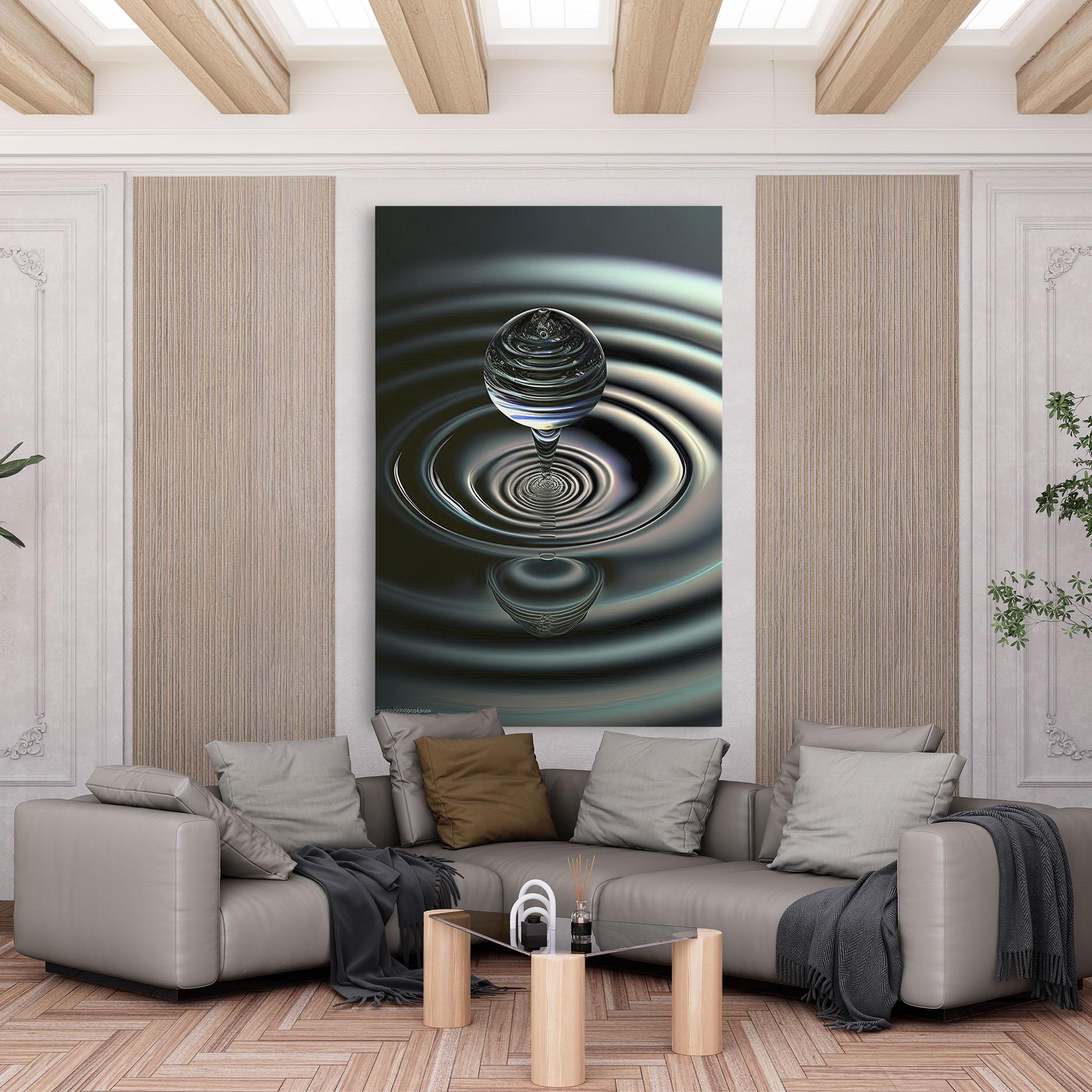 Картина на платно Beautiful Water Drop mockup 6