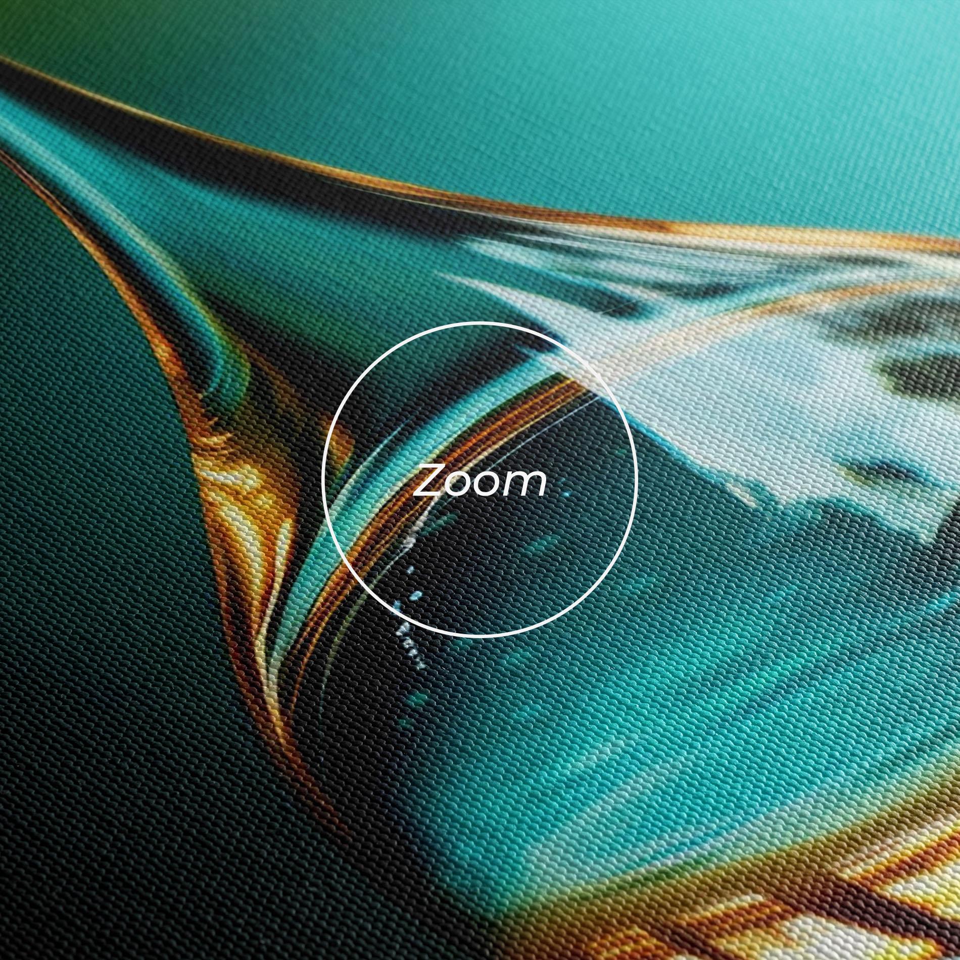 Картина на платно Big Green Drop mockup 3