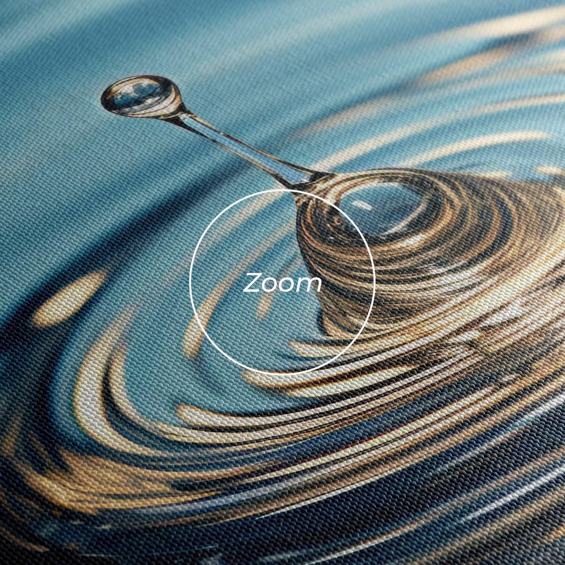 Картина на платно Cream Water Drop mockup 3