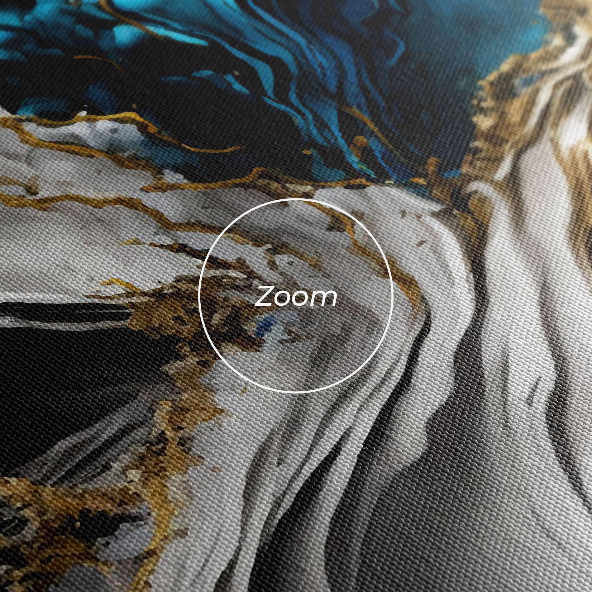 Картина на платно White Black Wave mockup 3