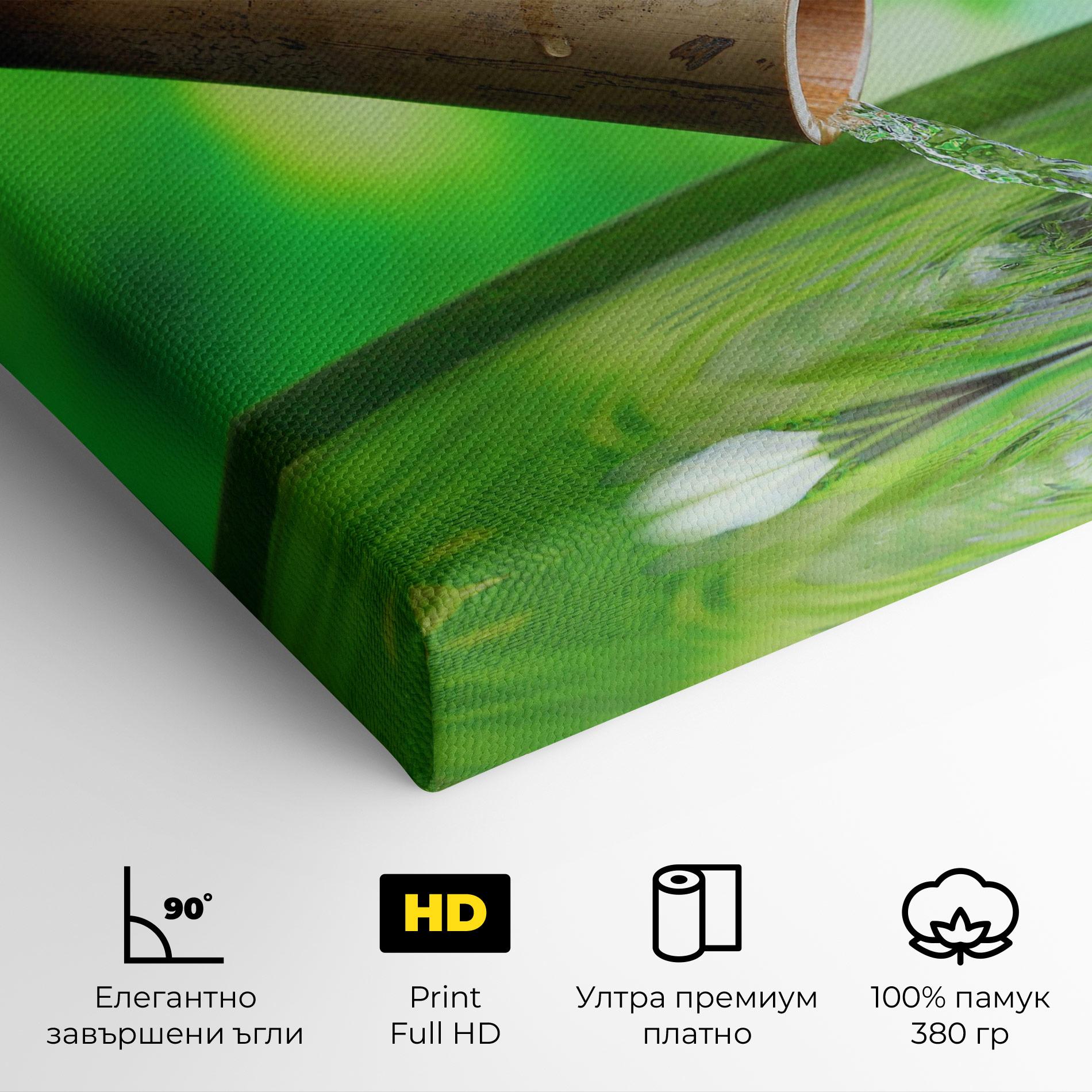Картина на платно Bamboo Fountain mockup 4