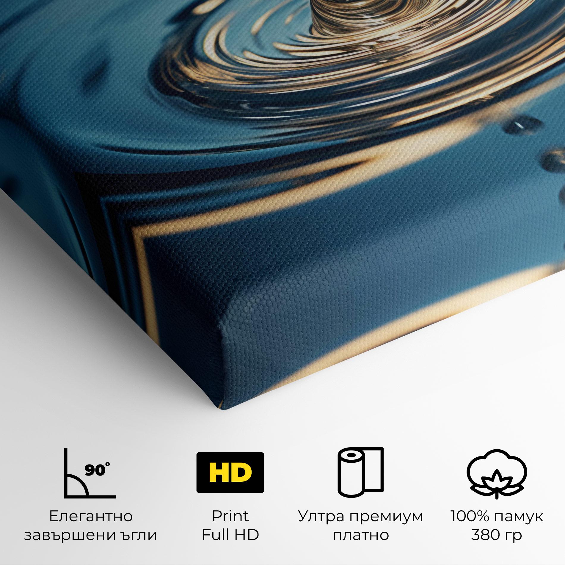 Картина на платно Cream Water Drop mockup 4