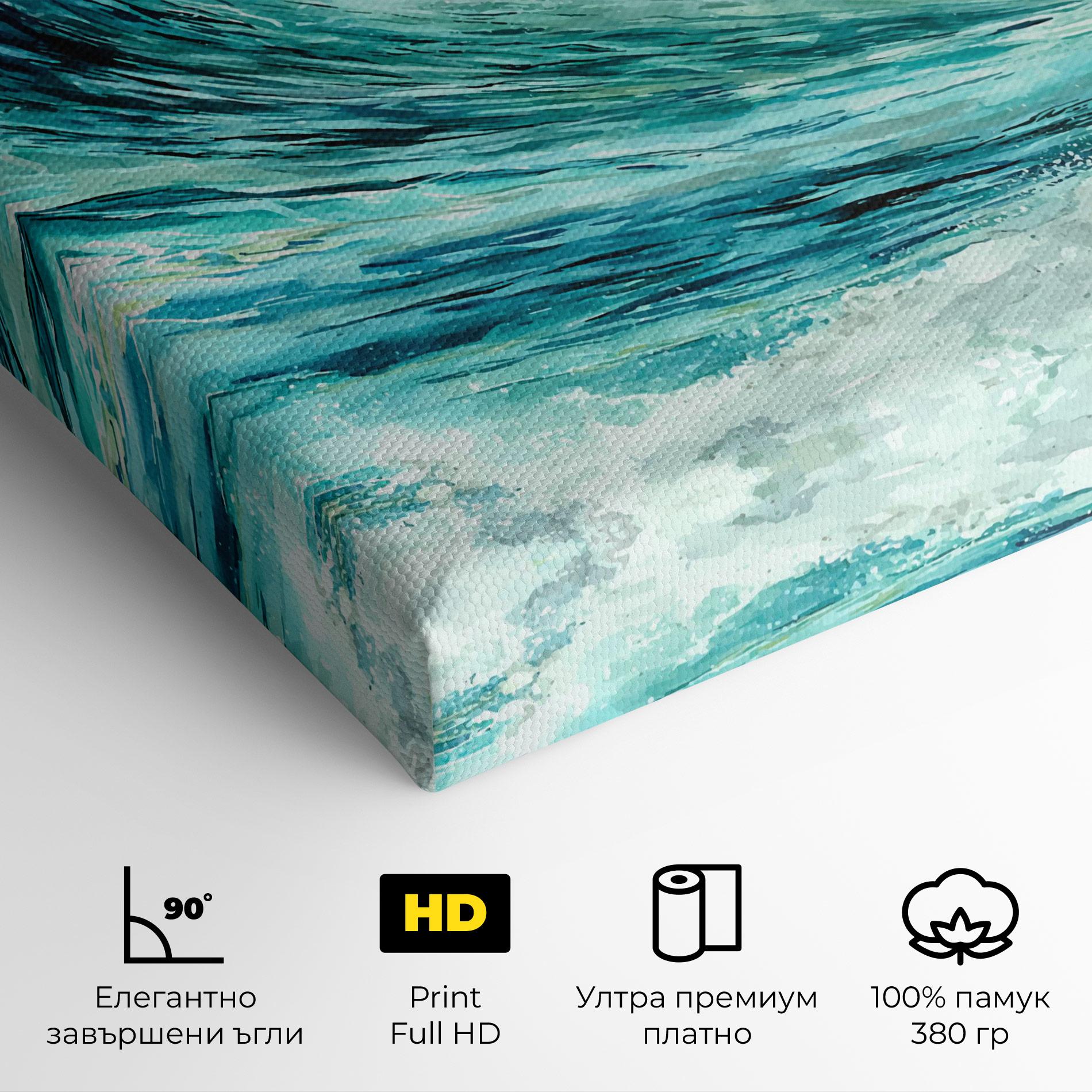 Картина на платно Sea Watercolor mockup 4