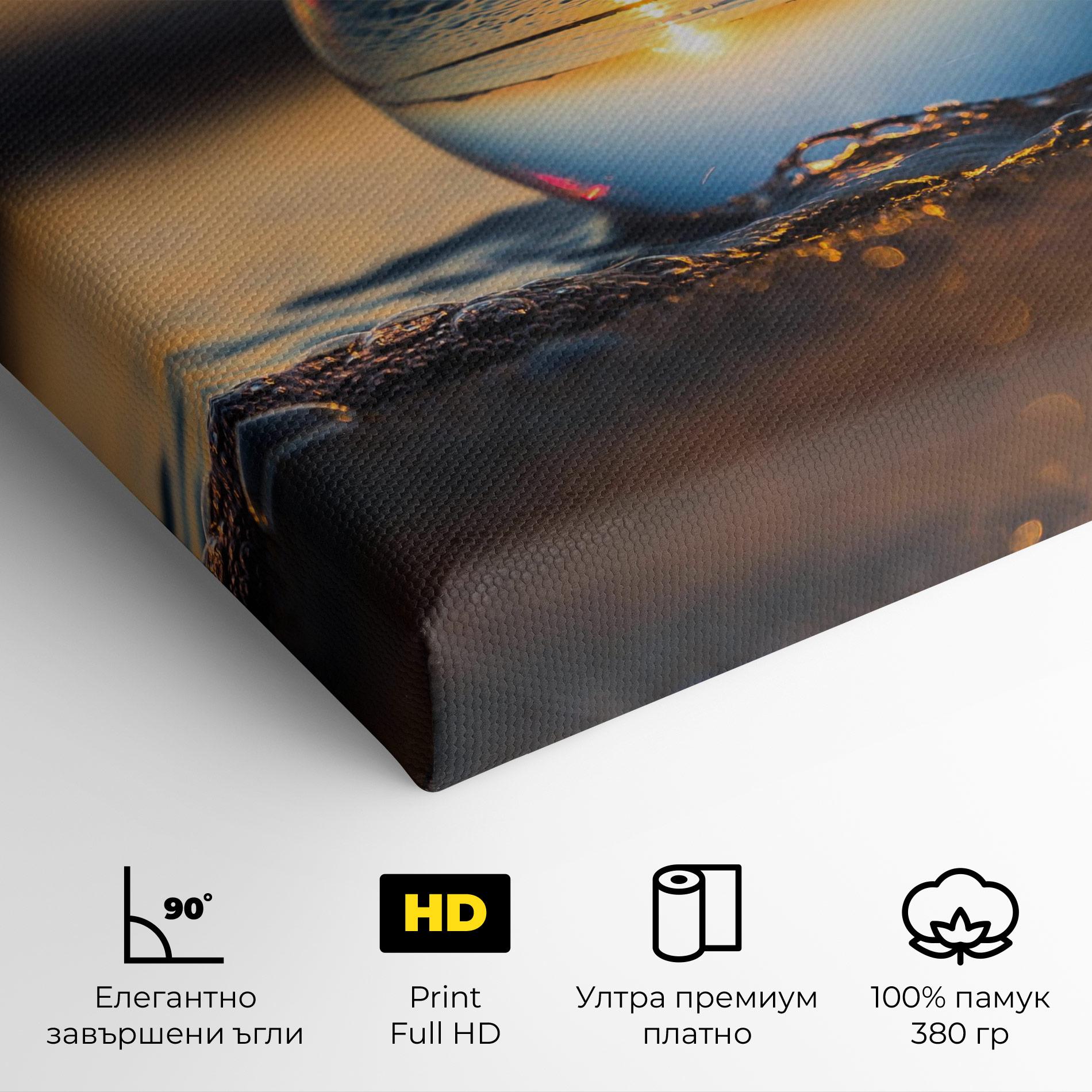 Картина на платно Water Bubble Reflecting mockup 4