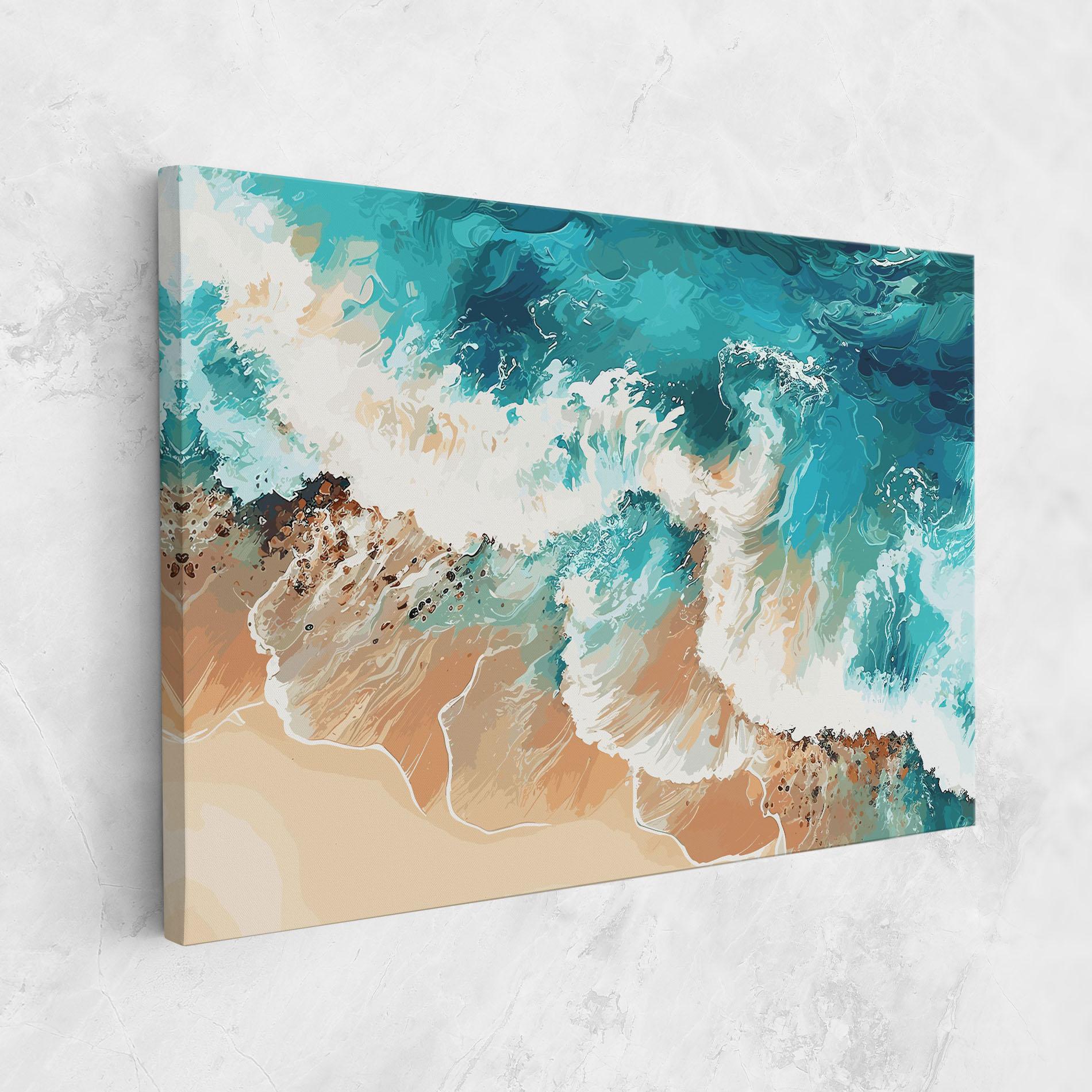 Картина на платно Artistic Waves mockup 1
