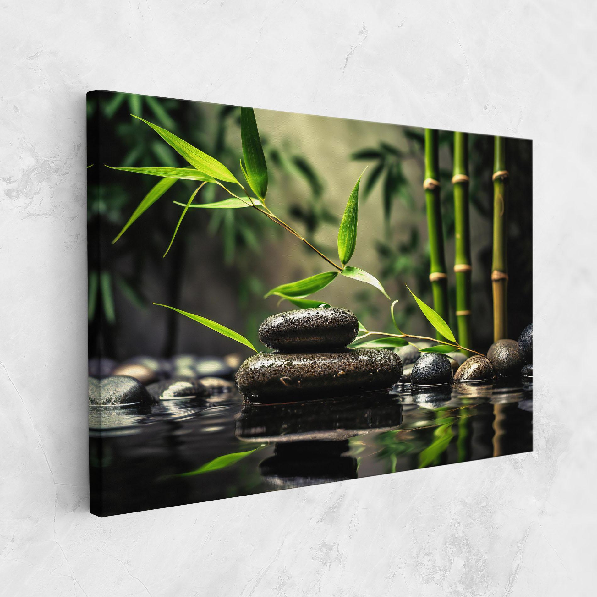 Картина на платно Bamboo Plant Water mockup 1
