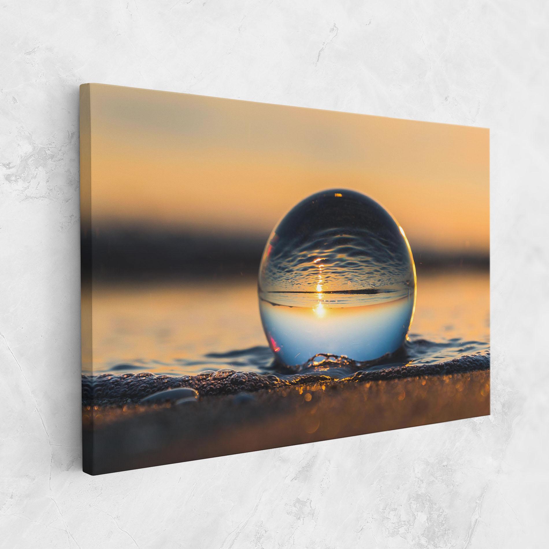 Картина на платно Water Bubble Reflecting mockup 1
