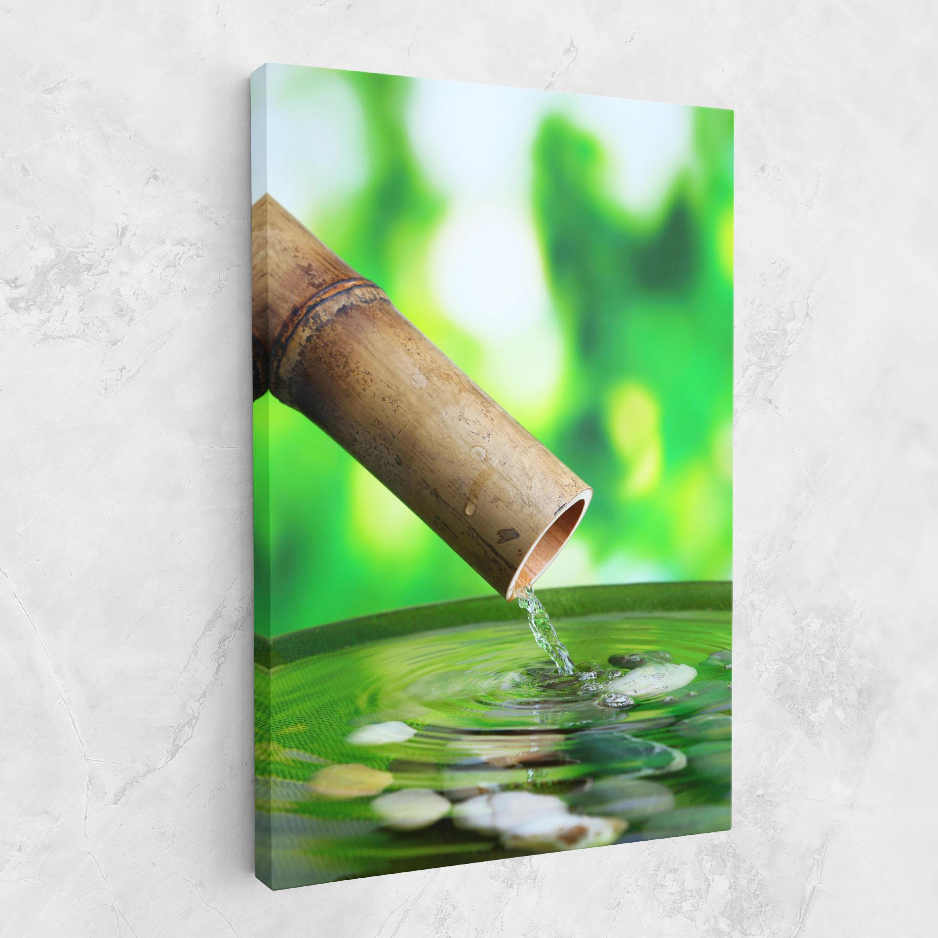 Картина на платно Bamboo Fountain mockup 1