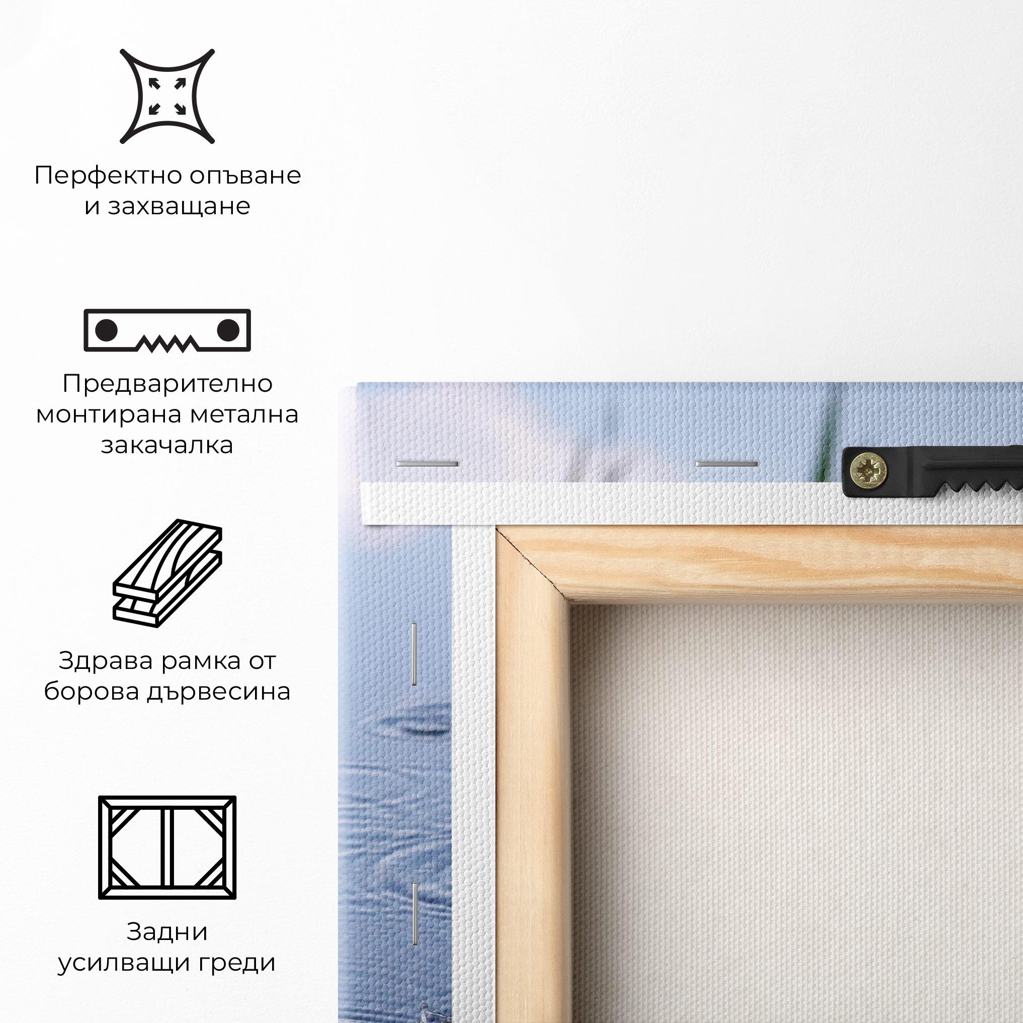 Картина на платно Clear Lake Rain mockup 5