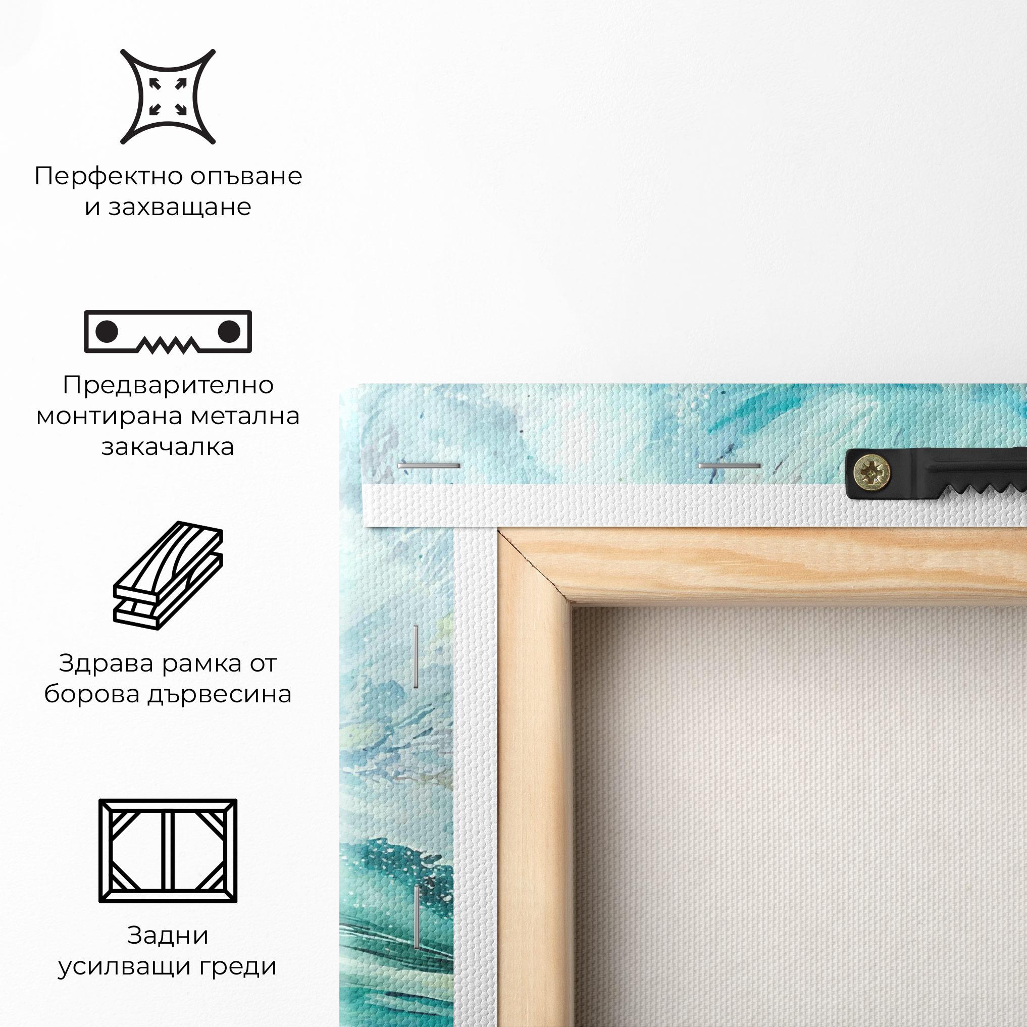 Картина на платно Sea Watercolor mockup 5