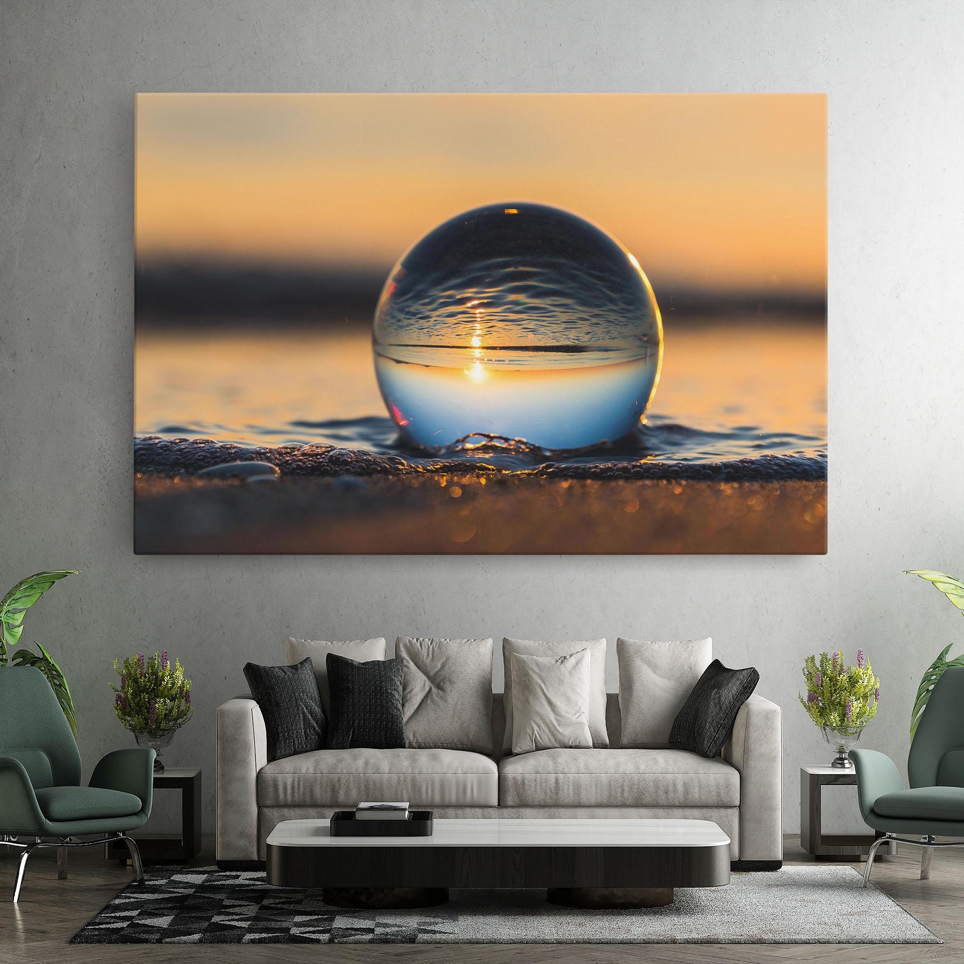 Картина на платно Water Bubble Reflecting mockup 7