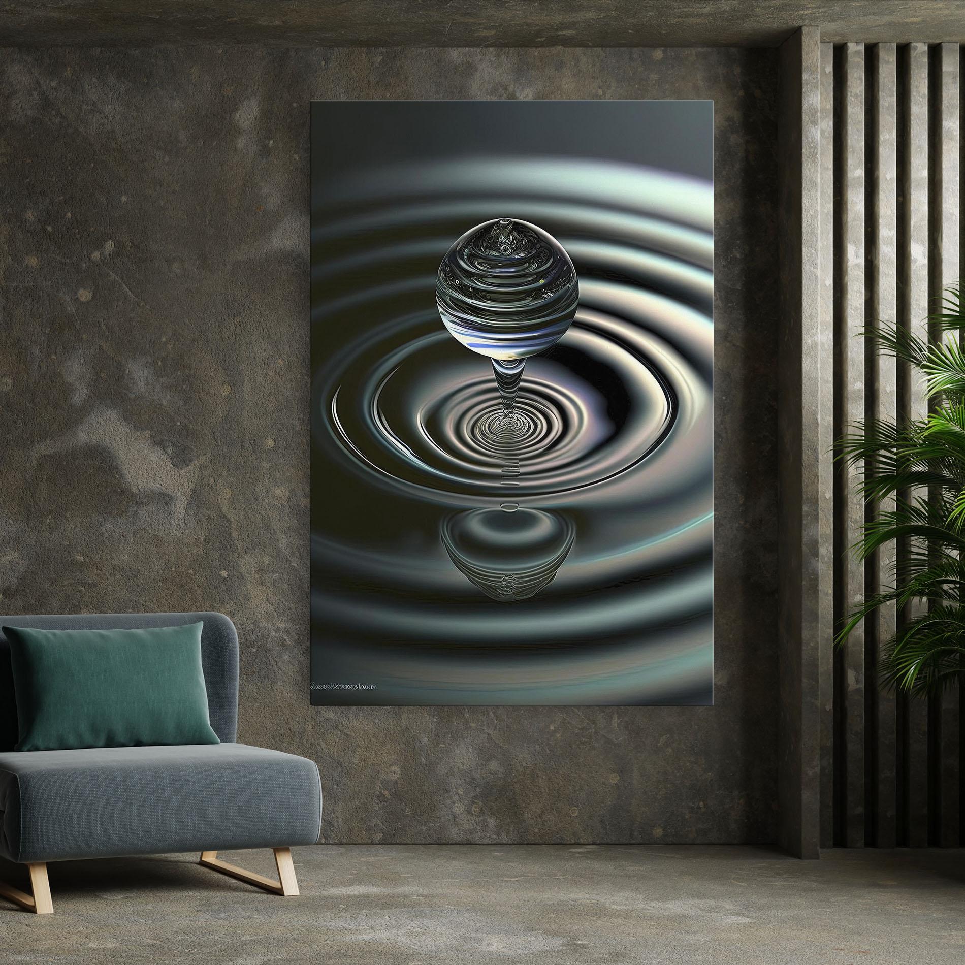 Картина на платно Beautiful Water Drop mockup 7