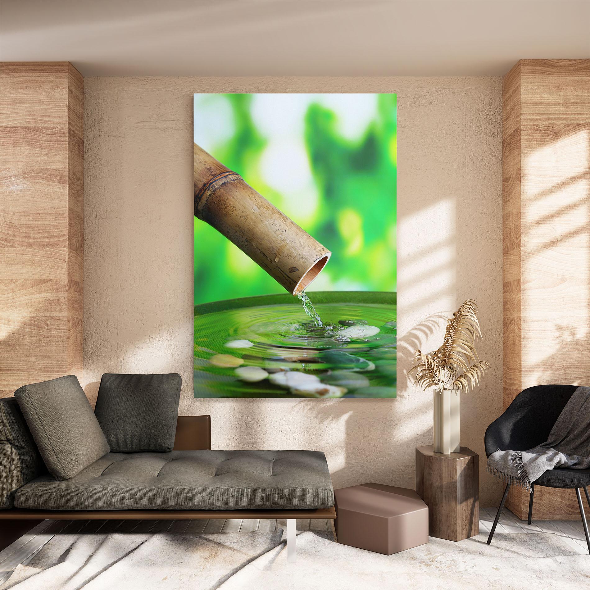 Картина на платно Bamboo Fountain mockup 8