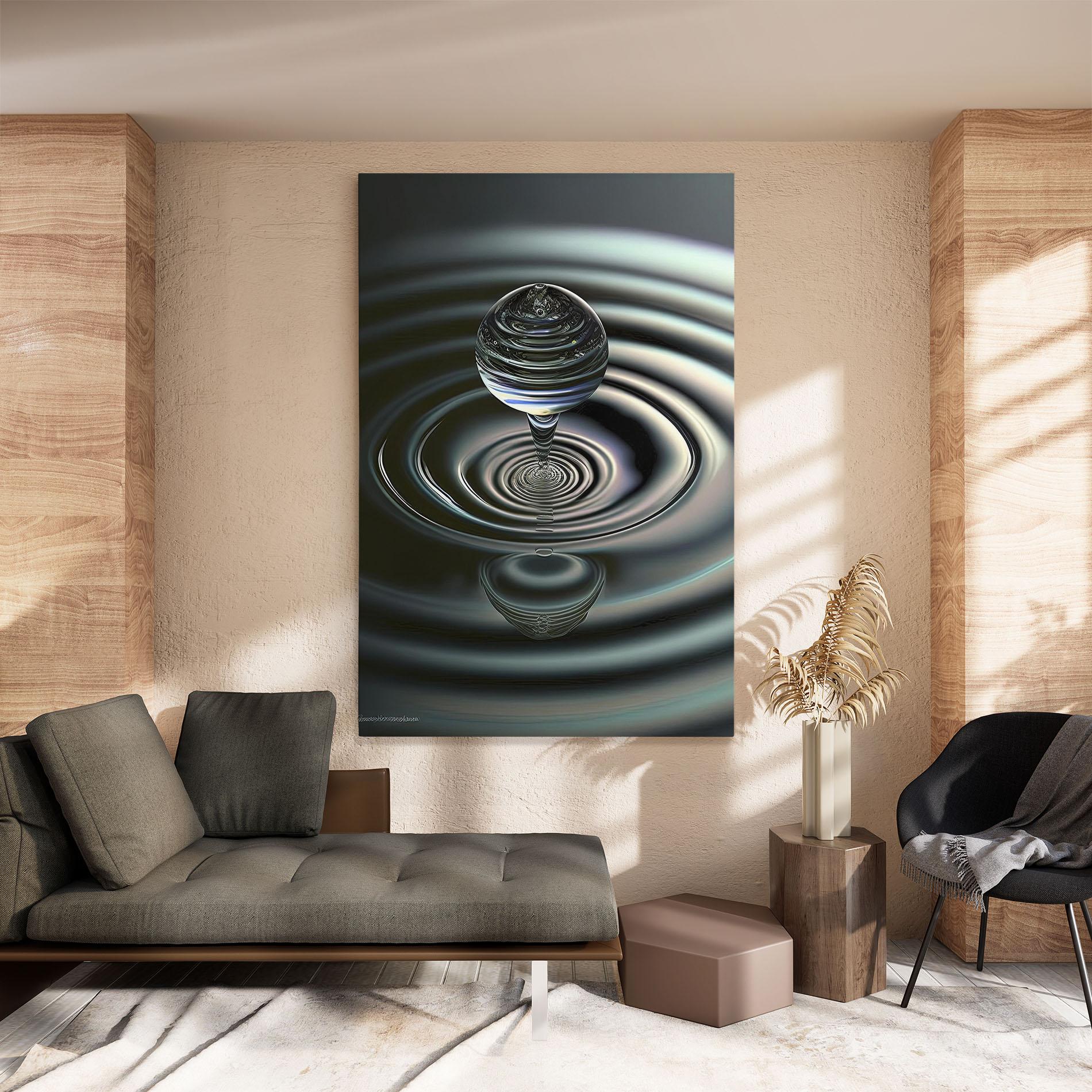 Картина на платно Beautiful Water Drop mockup 8