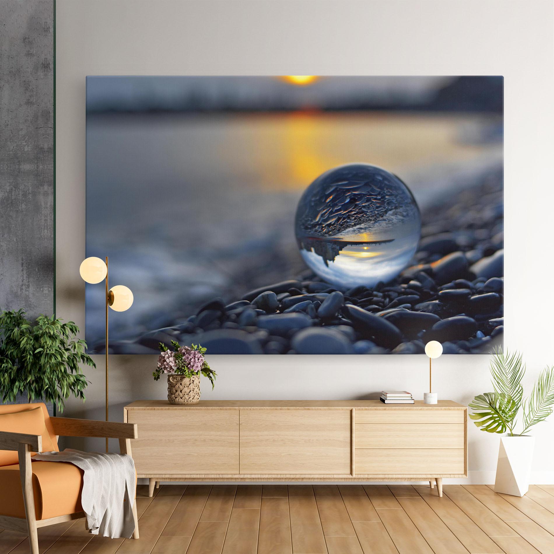 Картина на платно Sunset Lensball mockup 9