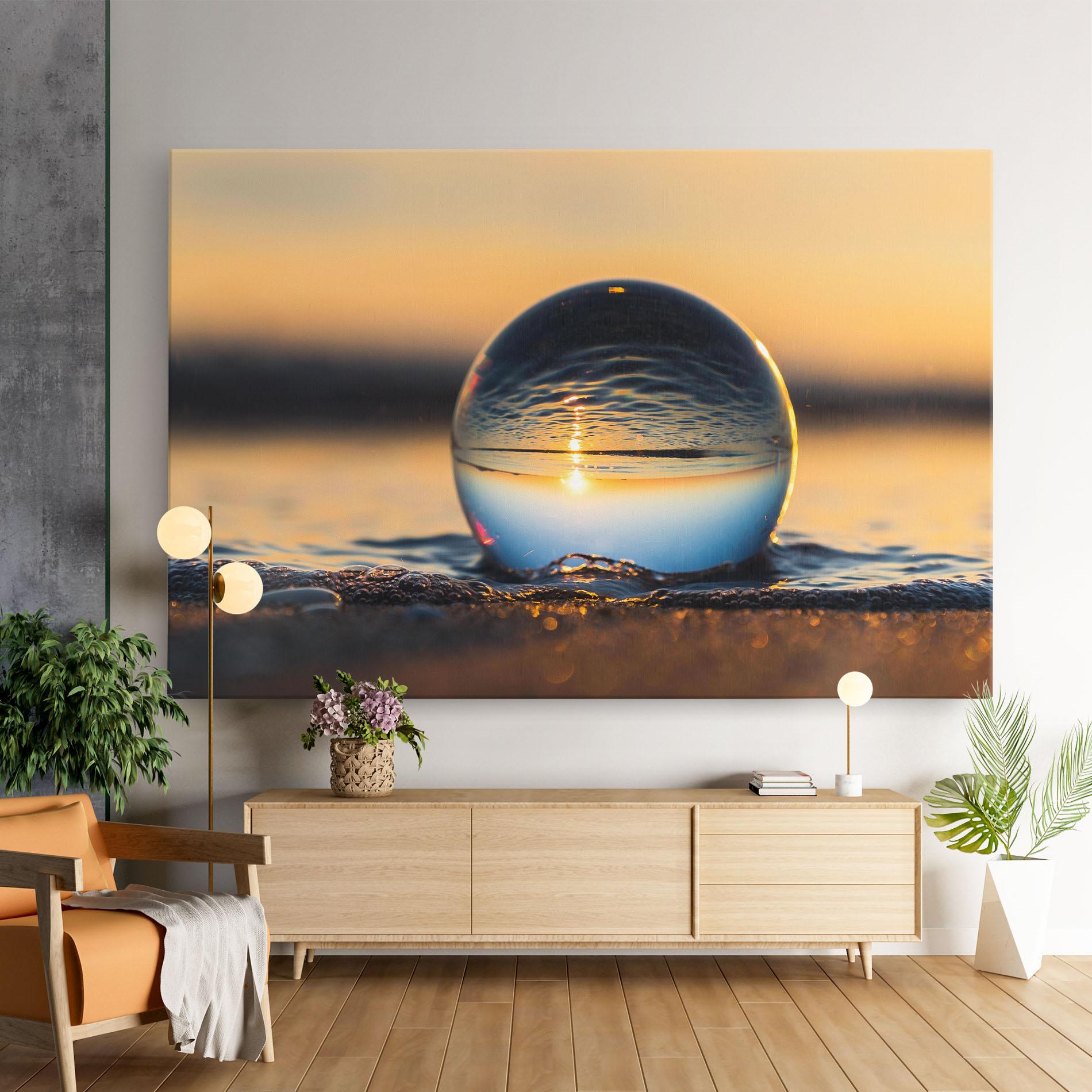 Картина на платно Water Bubble Reflecting mockup 9