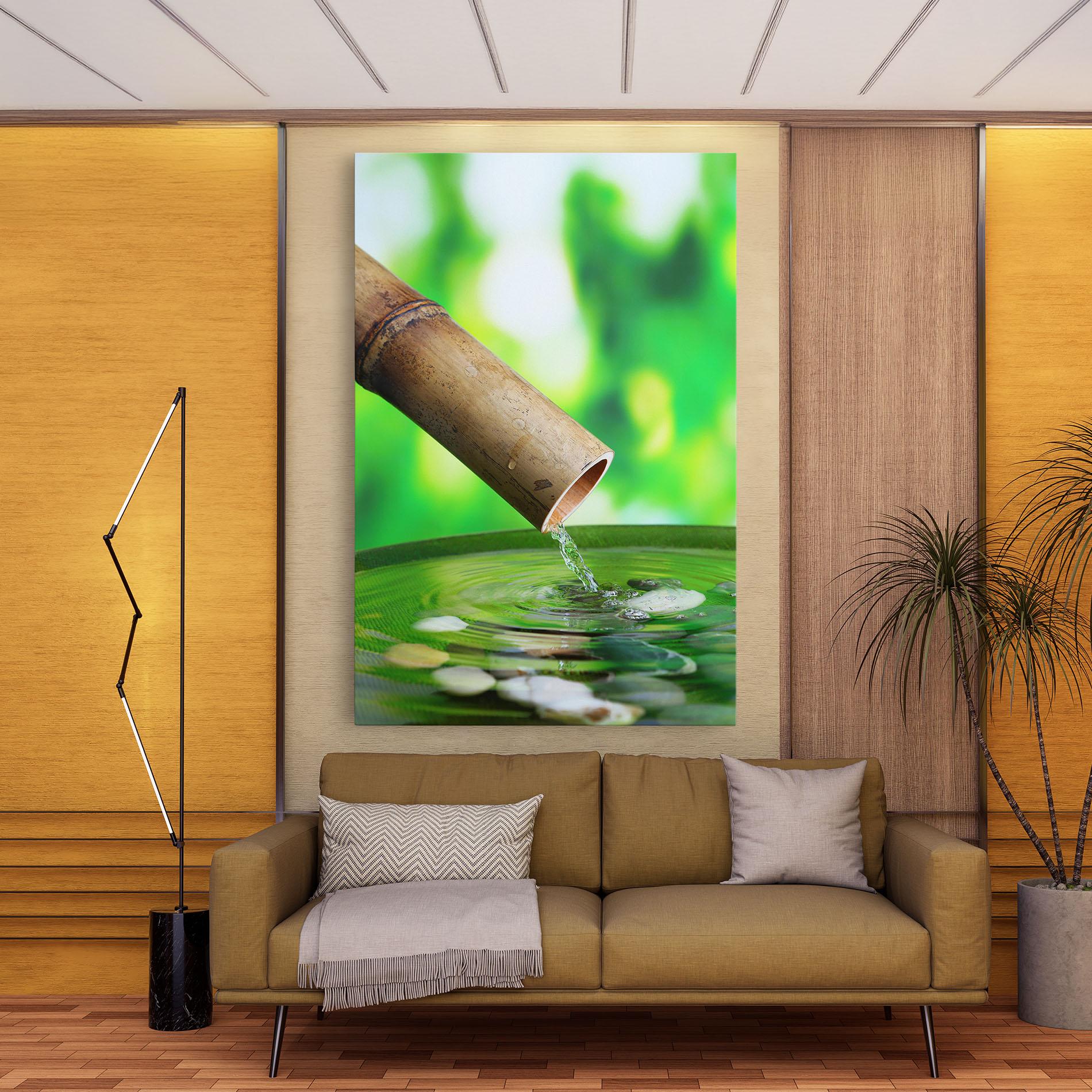 Картина на платно Bamboo Fountain mockup 9