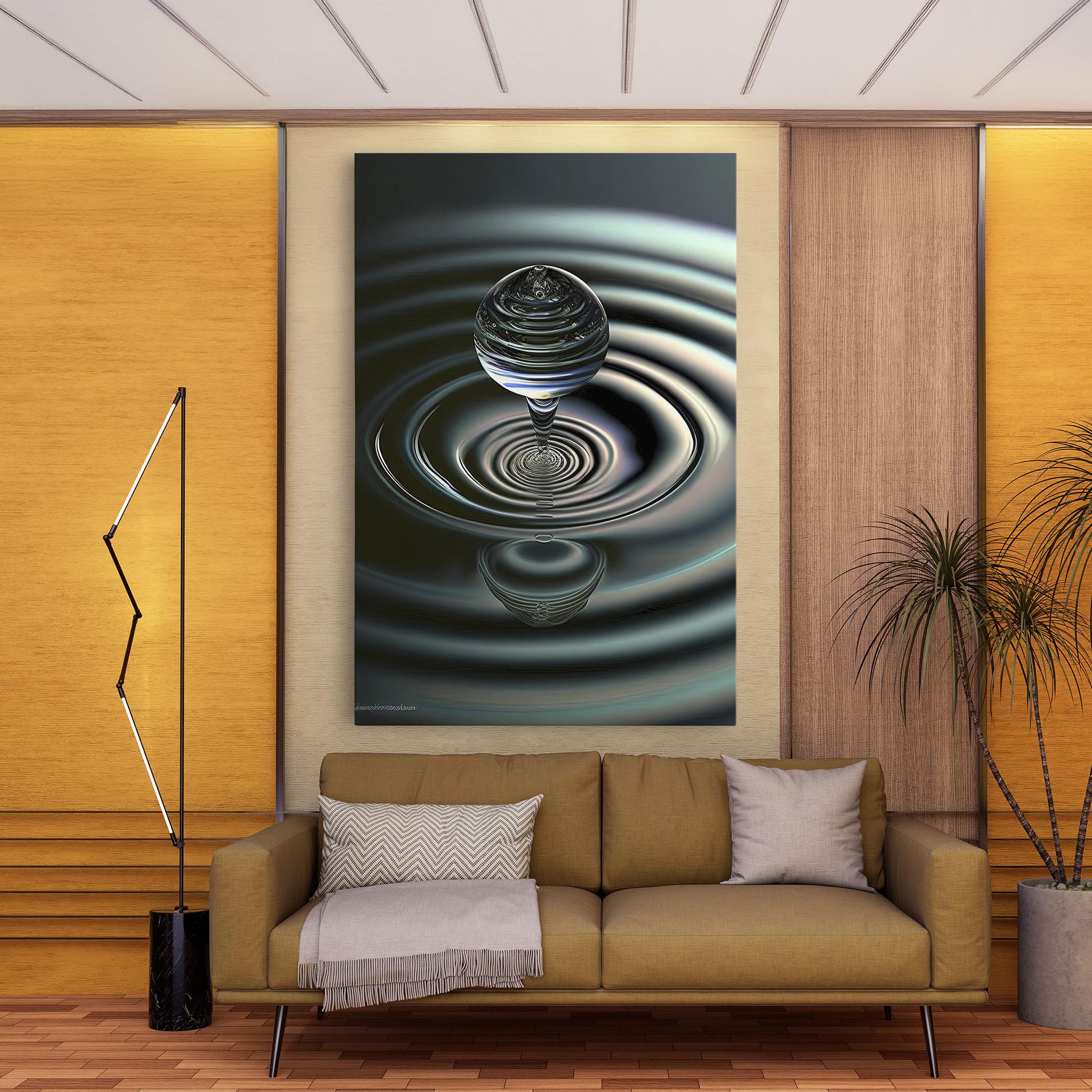 Картина на платно Beautiful Water Drop mockup 9