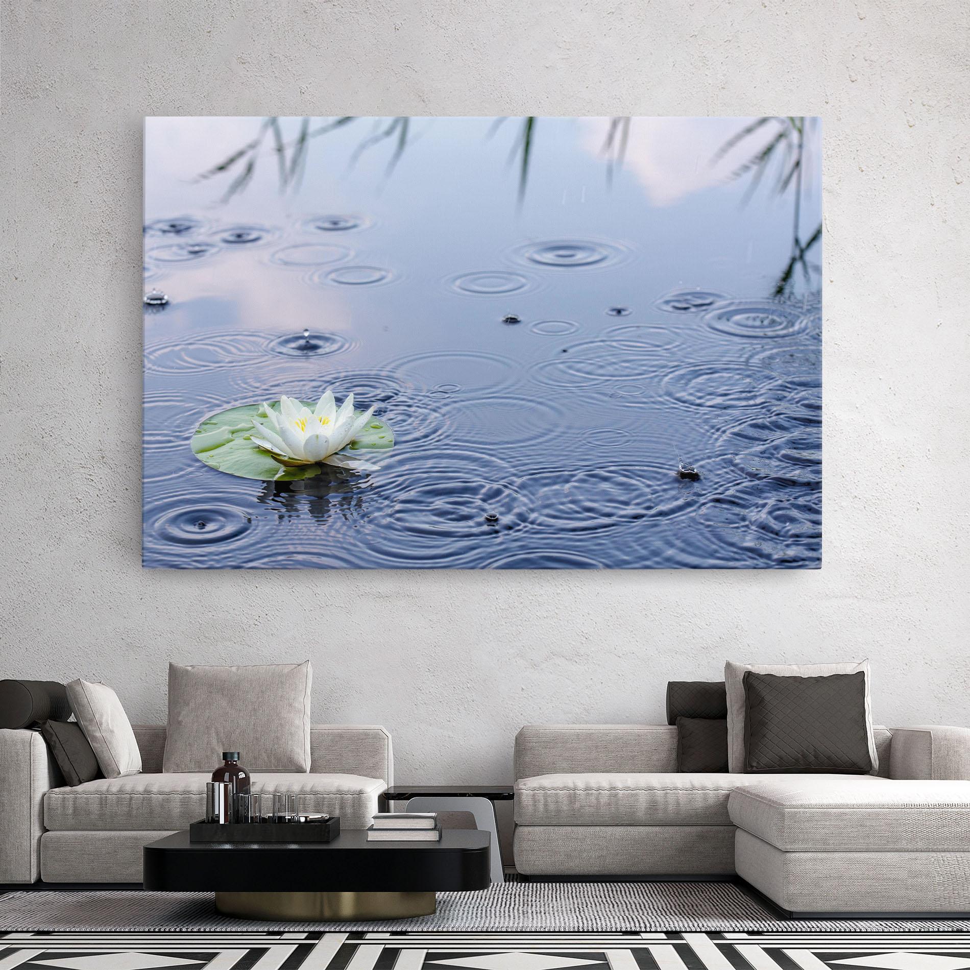 Картина на платно Clear Lake Rain mockup 2