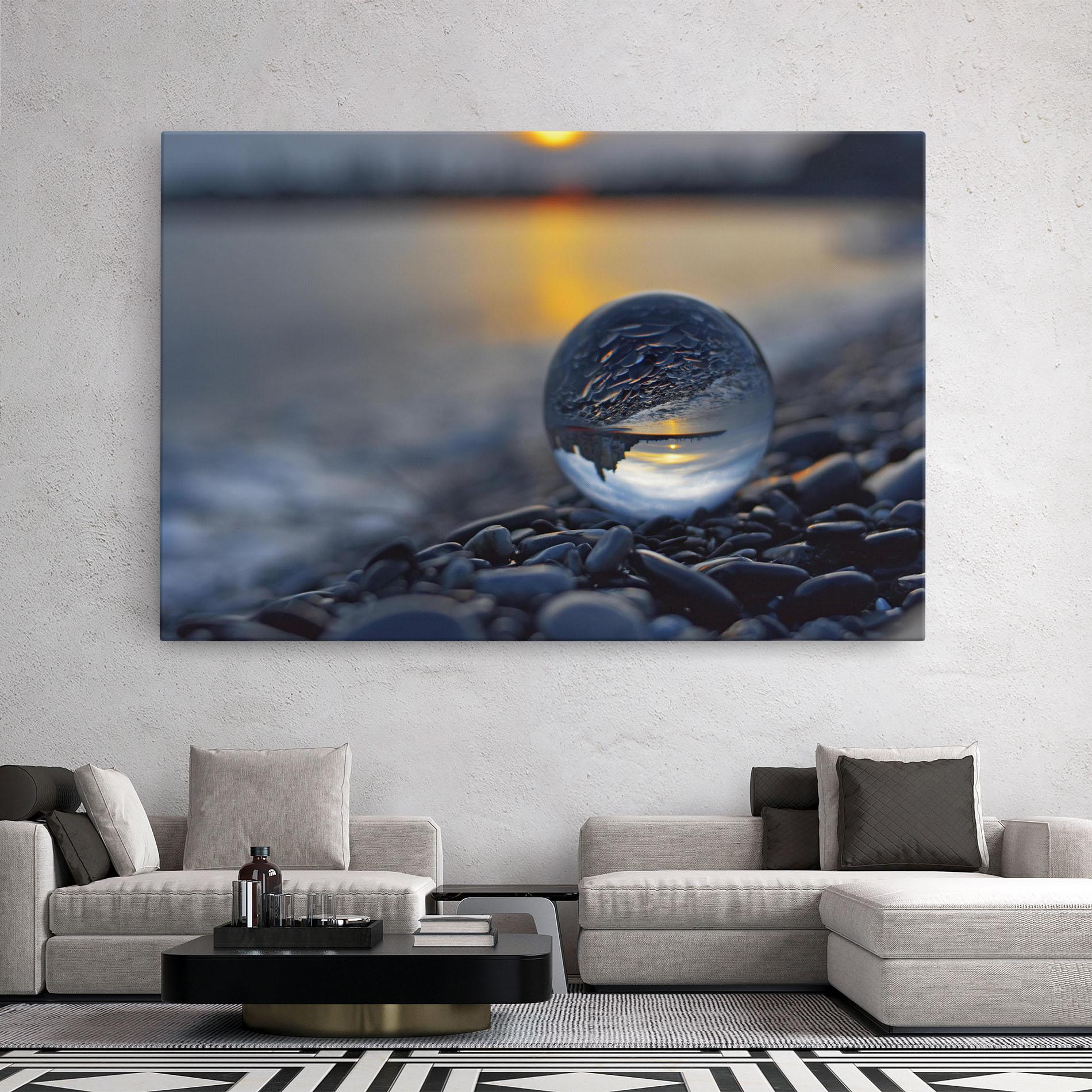 Картина на платно Sunset Lensball mockup 2