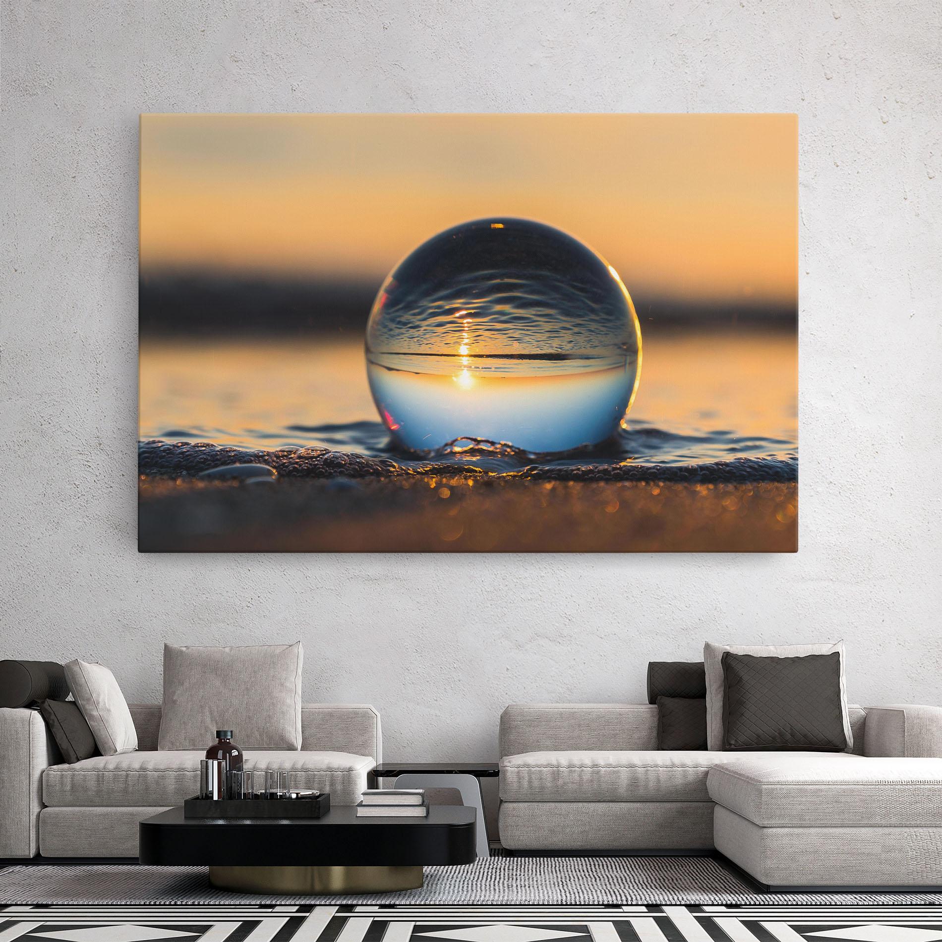 Картина на платно Water Bubble Reflecting mockup 2