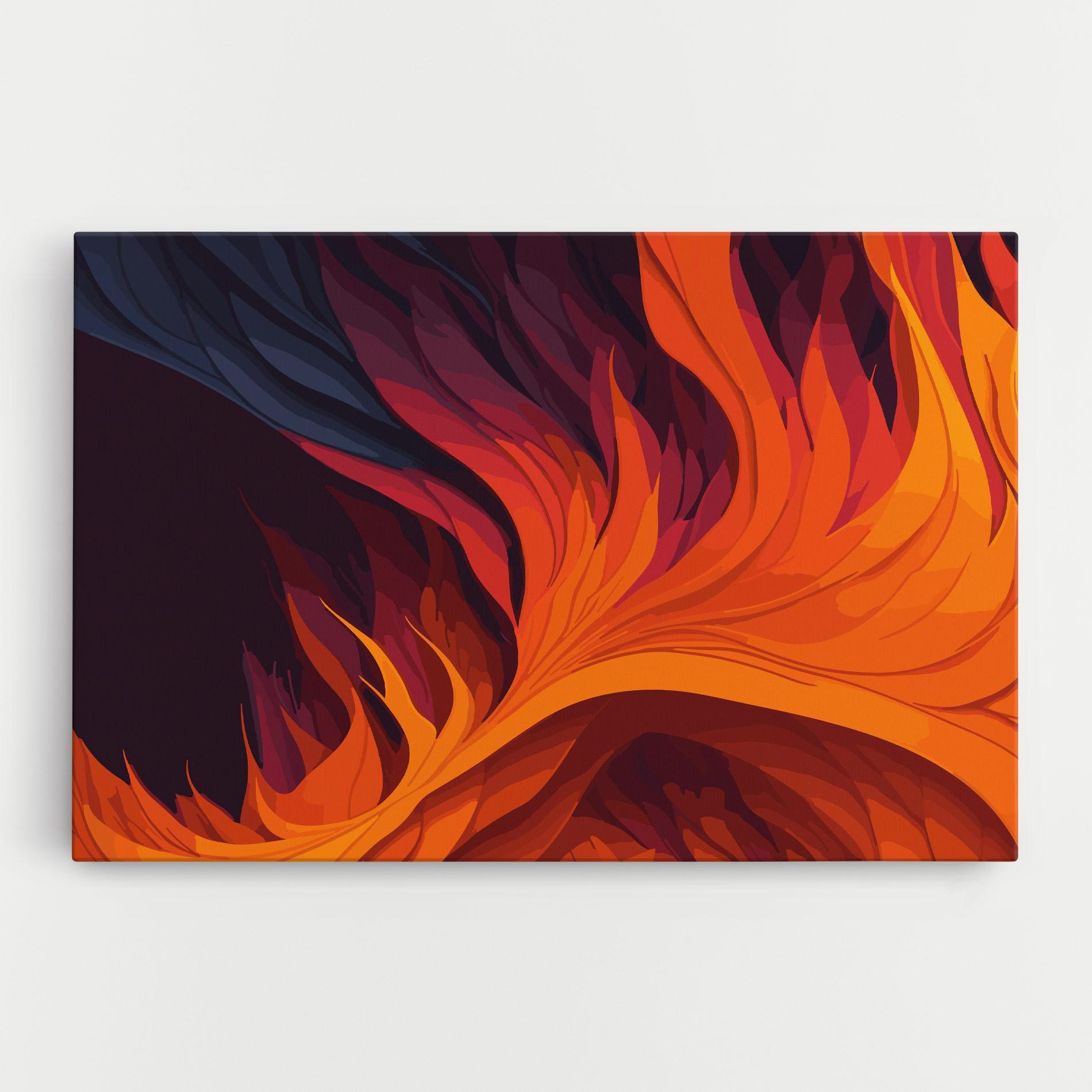 Картина на платно Artistic Fire mockup 0