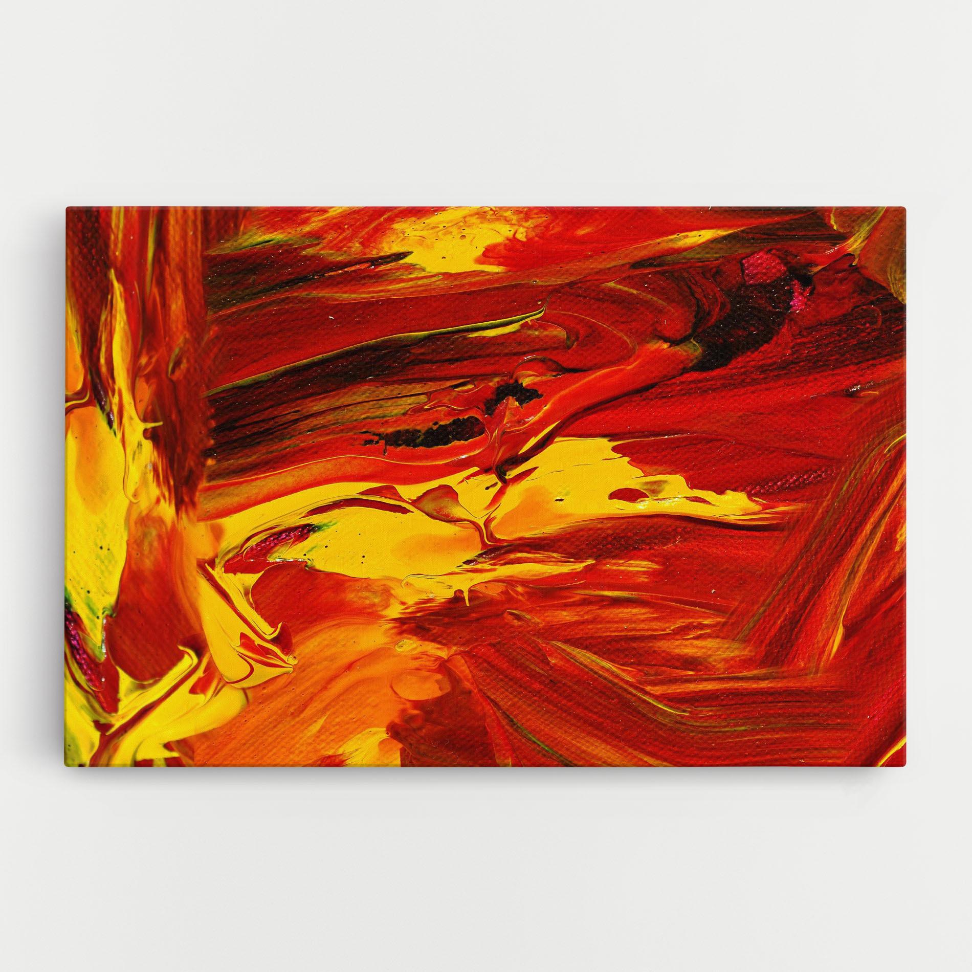 Картина на платно Fire Painting mockup 0
