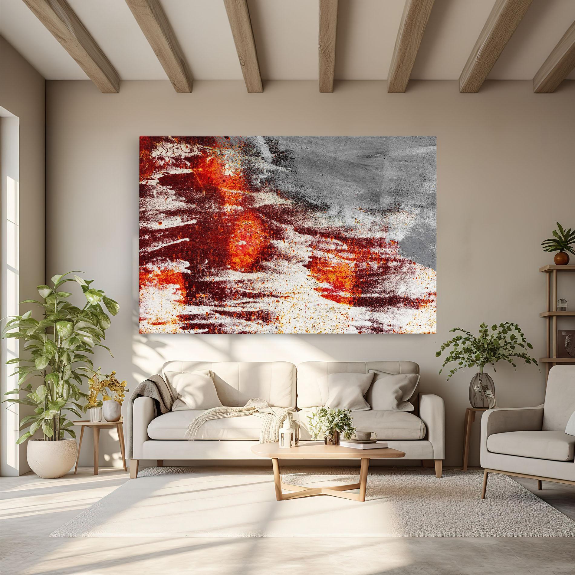 Картина на платно Burning Sign mockup 6