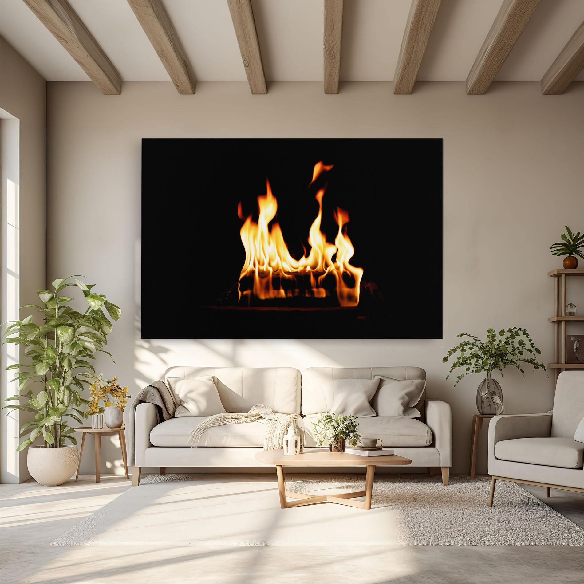 Картина на платно Calm Fire mockup 6