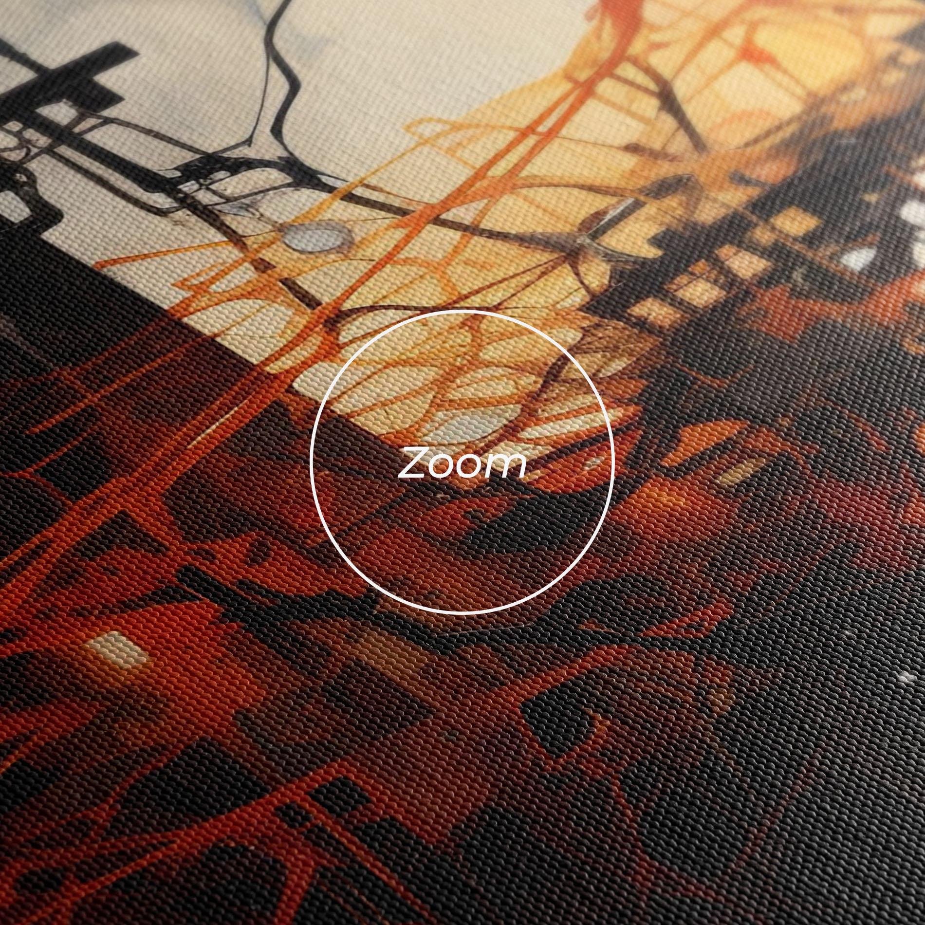 Картина на платно Abstract Fire Style mockup 3