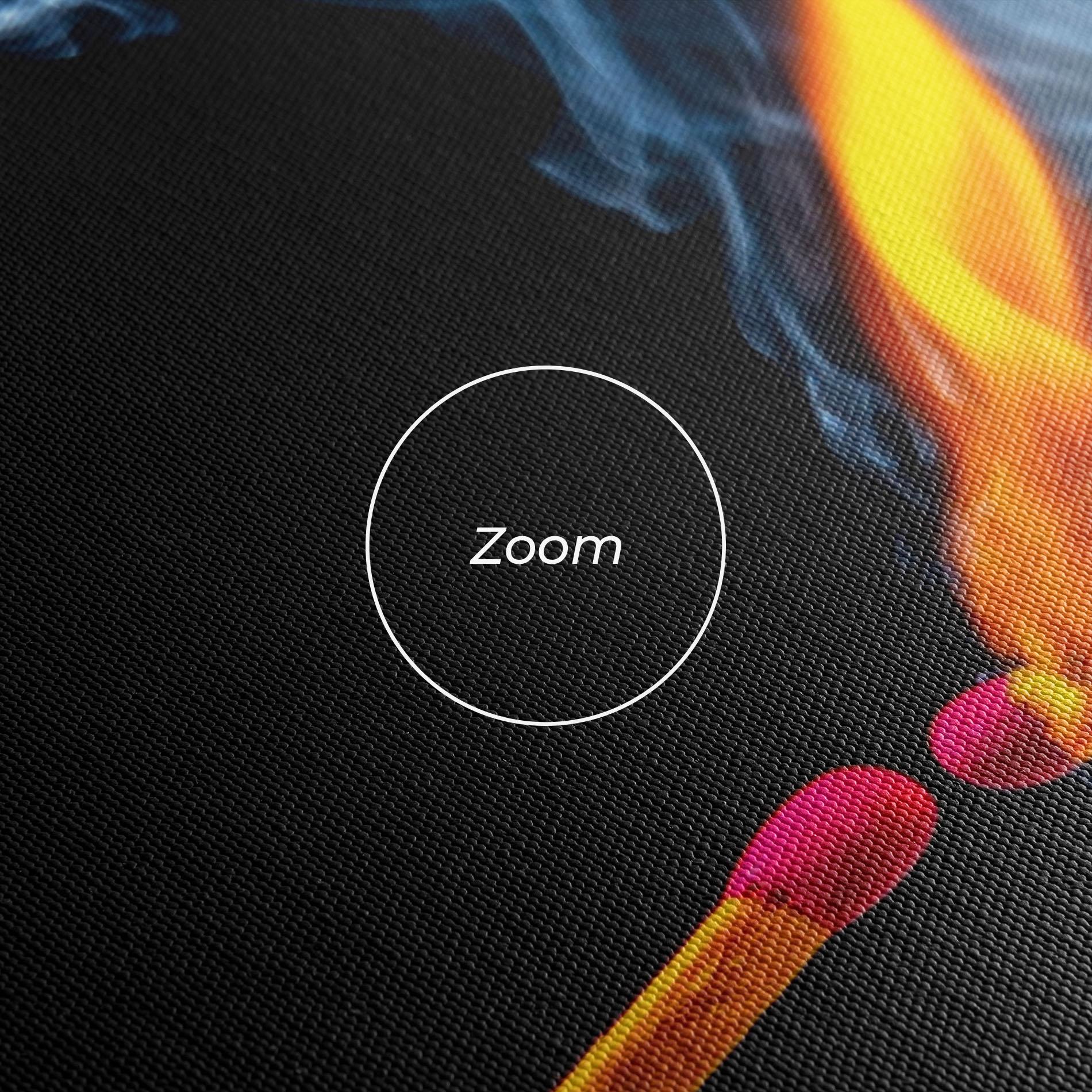 Картина на платно Burning Smoking Match mockup 3