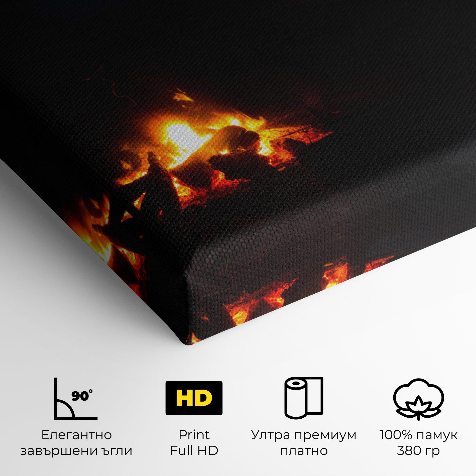 Картина на платно Beautiful Fire View mockup 4