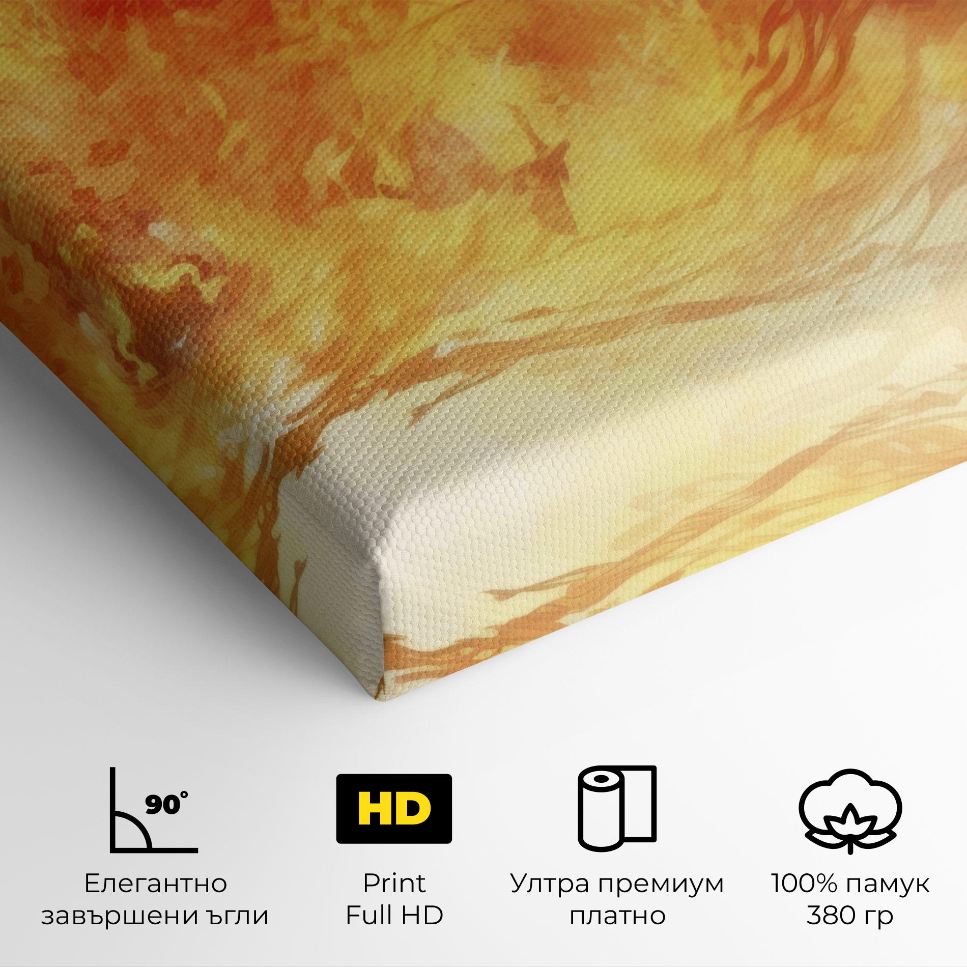 Картина на платно Burning Sparkle mockup 4