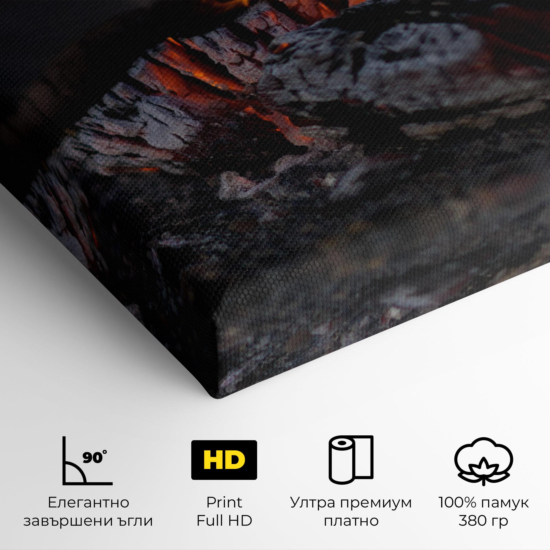 Картина на платно Fire Start mockup 4