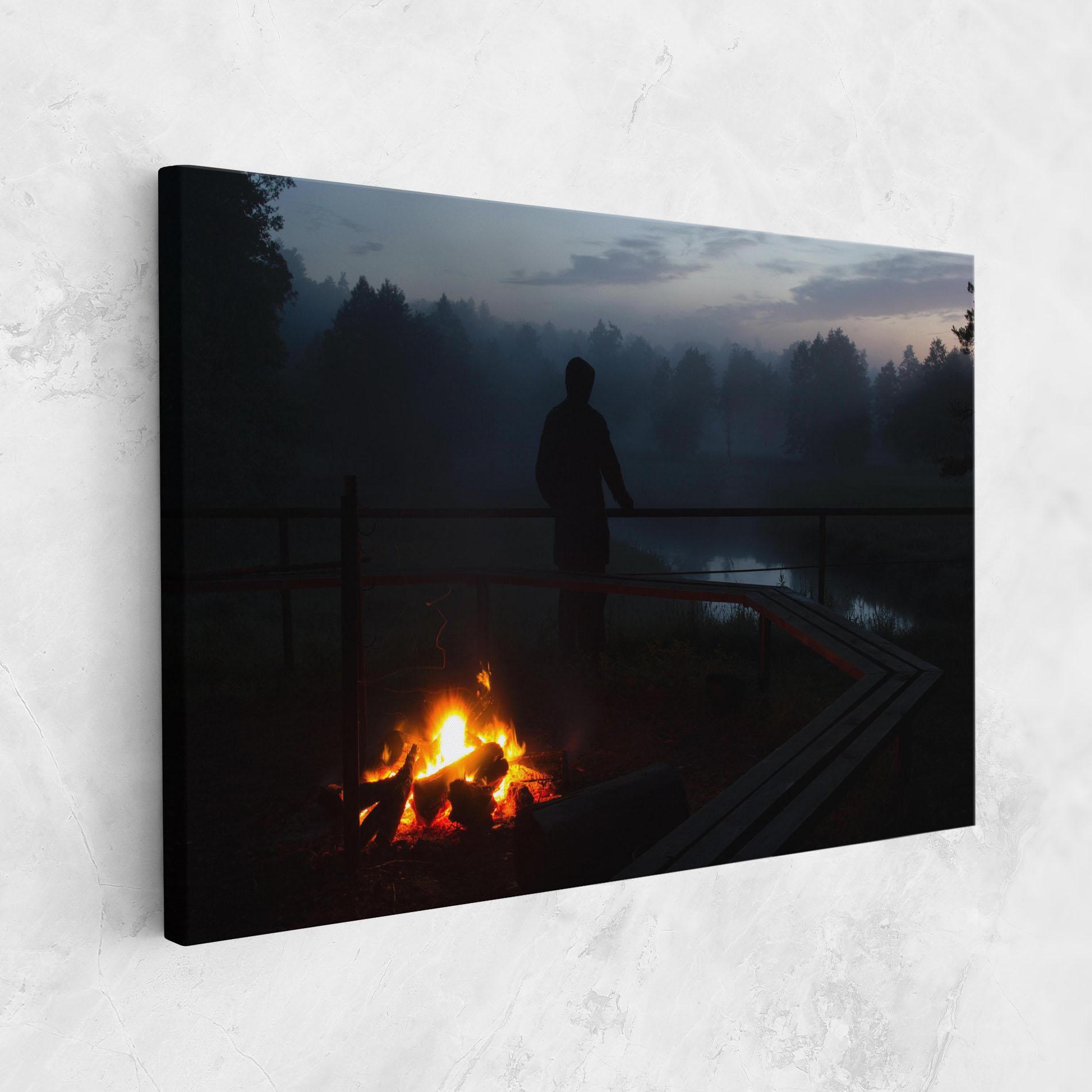 Картина на платно Beautiful Fire View mockup 1