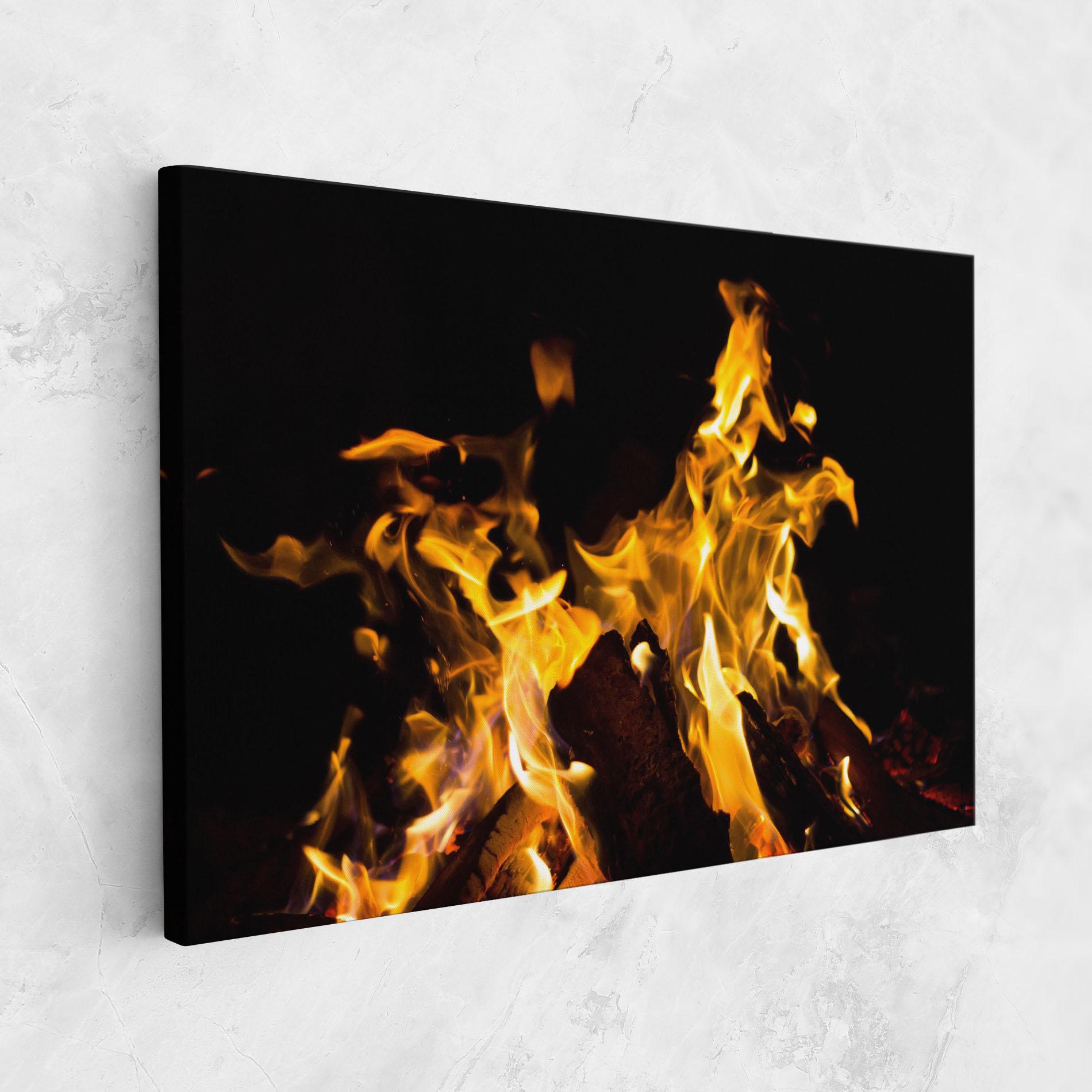 Картина на платно Fire Dance mockup 1