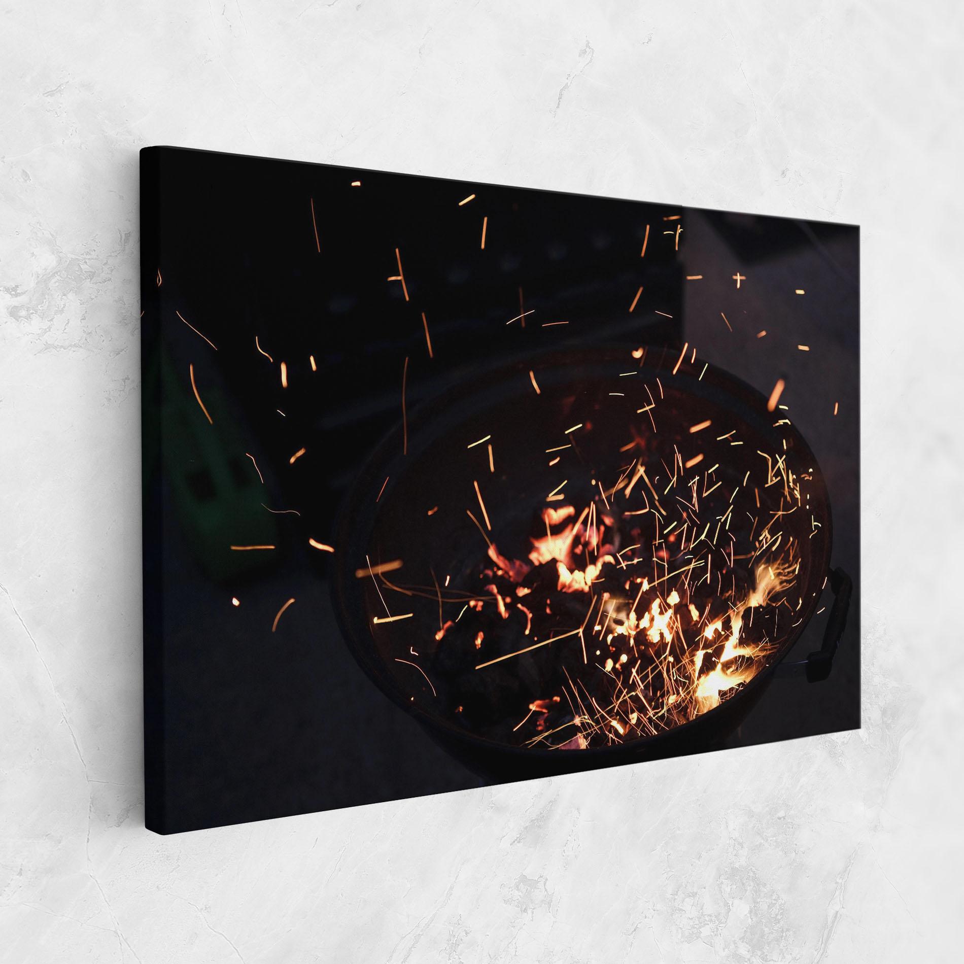 Картина на платно Fire Little Lights mockup 1