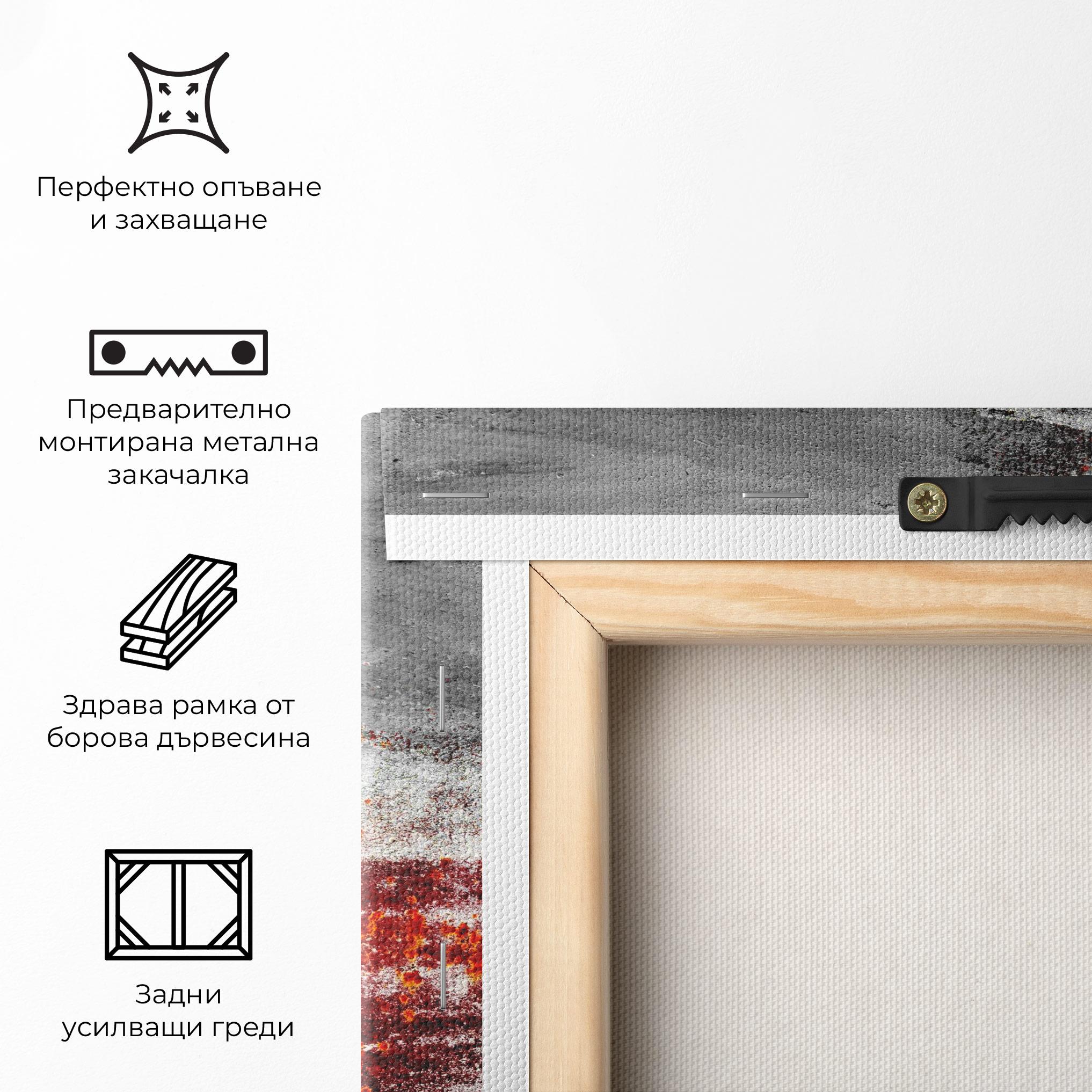 Картина на платно Burning Sign mockup 5