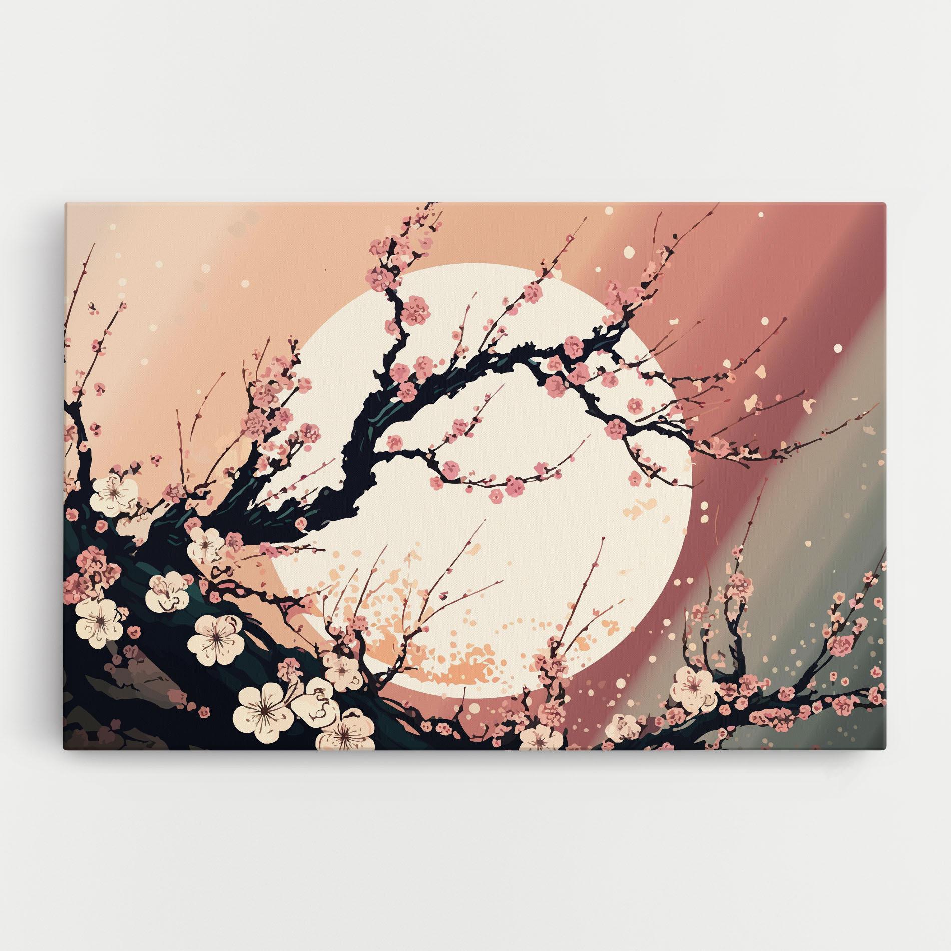 Картина на платно Blossom Full Moon mockup 0